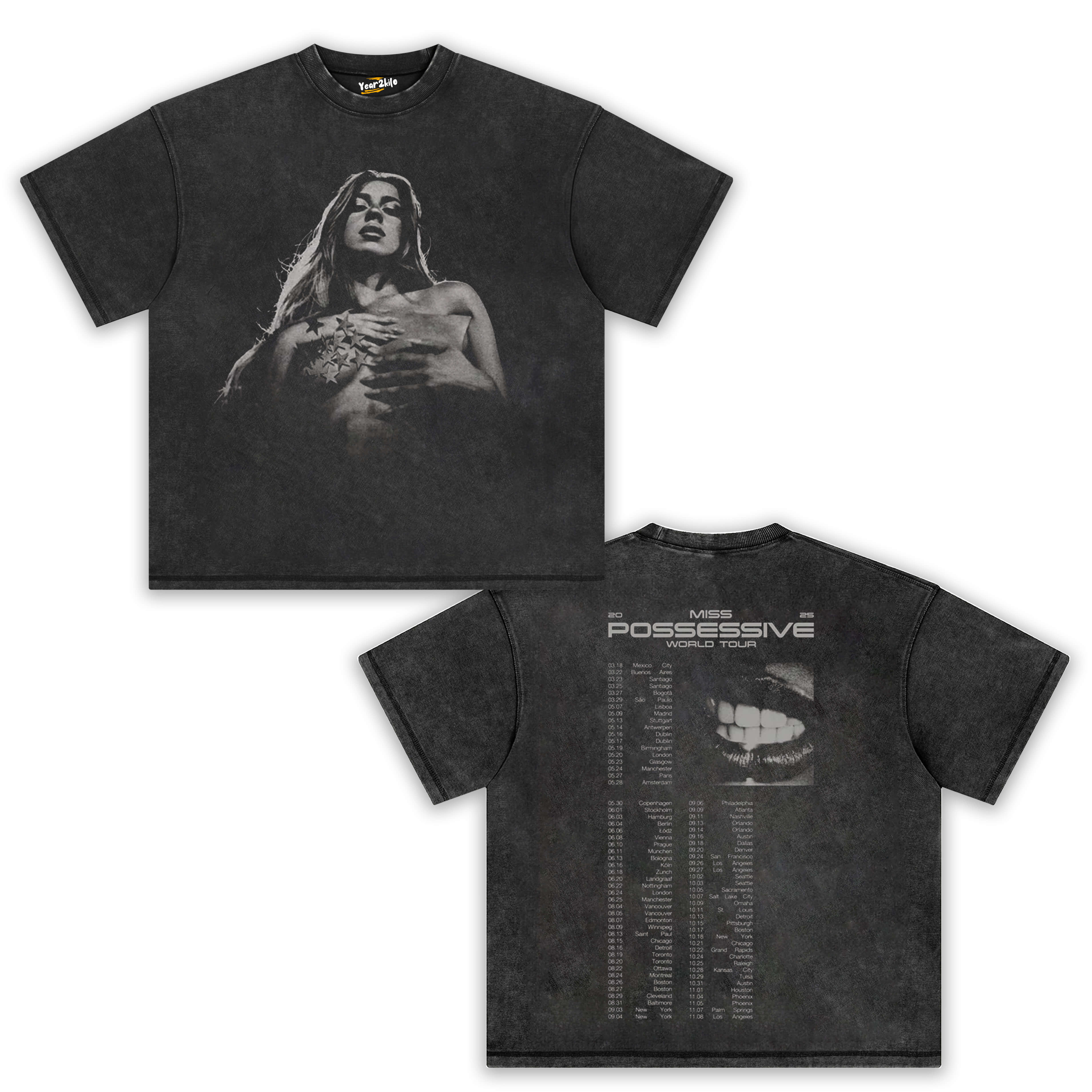 POSE BLACK TOUR V2 TEE