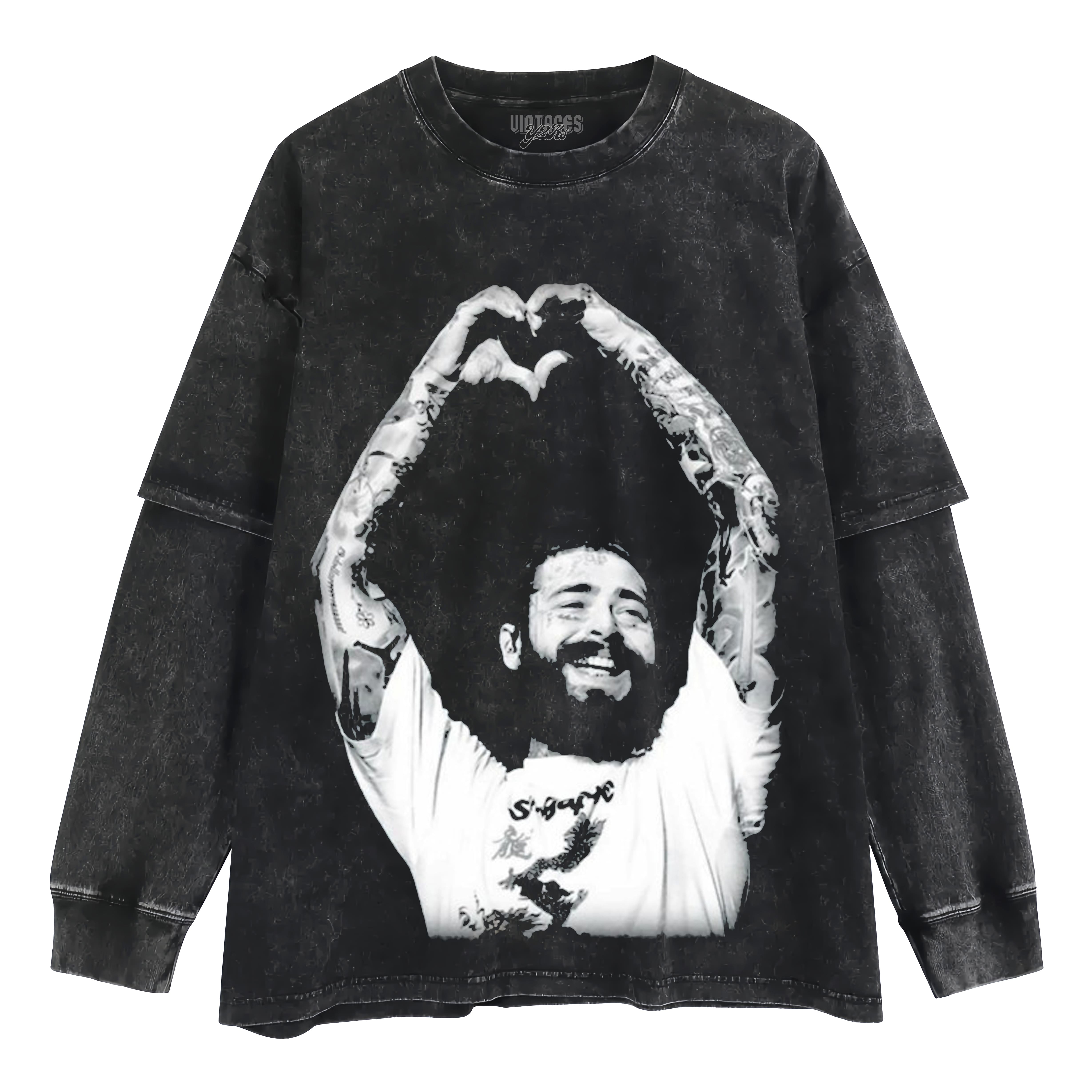 POST MALONE VINTAGE V2 LAYERED LONG SLEEVE