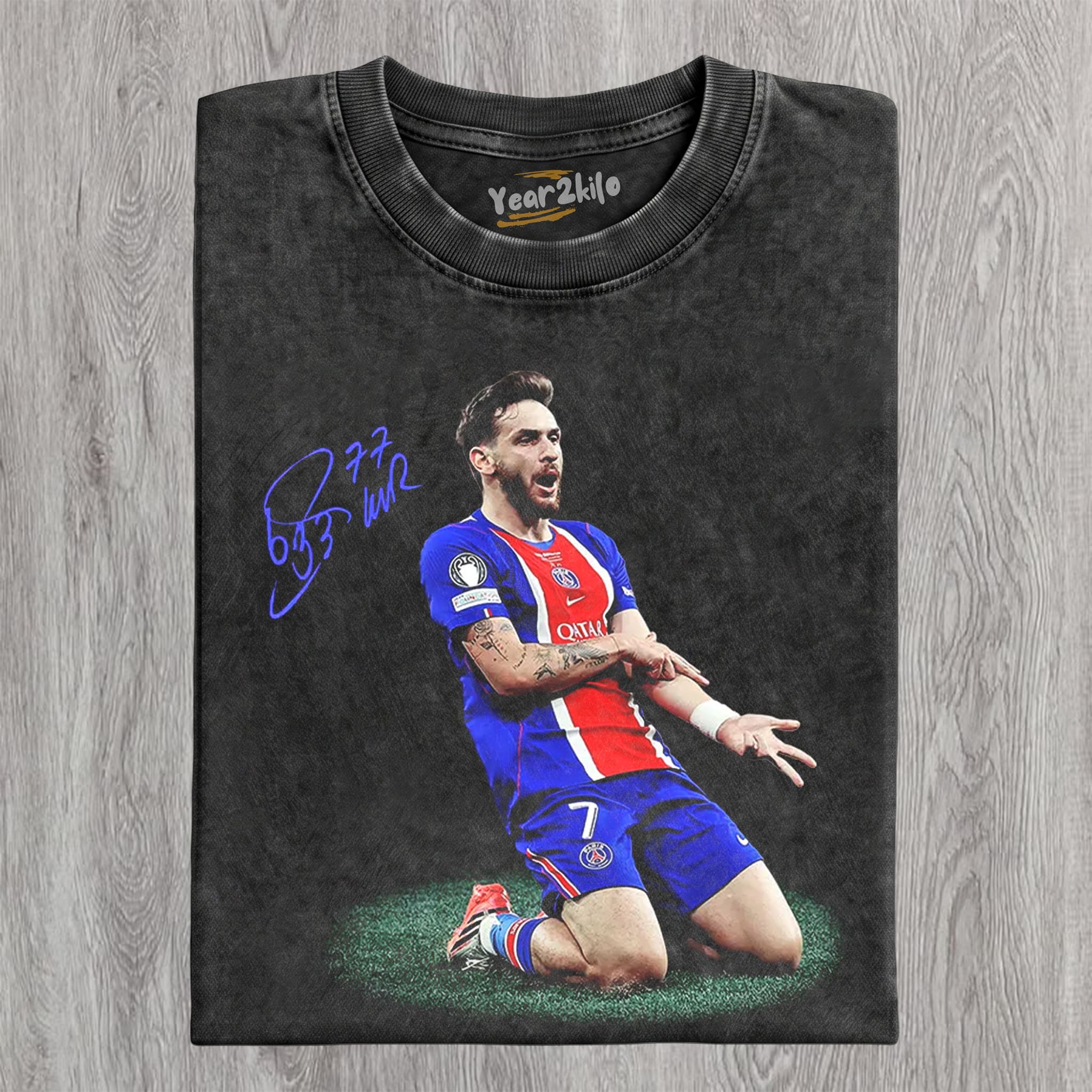 PSG CHAMPION KHVICHA KVARATSKHELIA V1 TANK TOP & TEE & LONG SLEEVE & LAYERED LS & HOODIE
