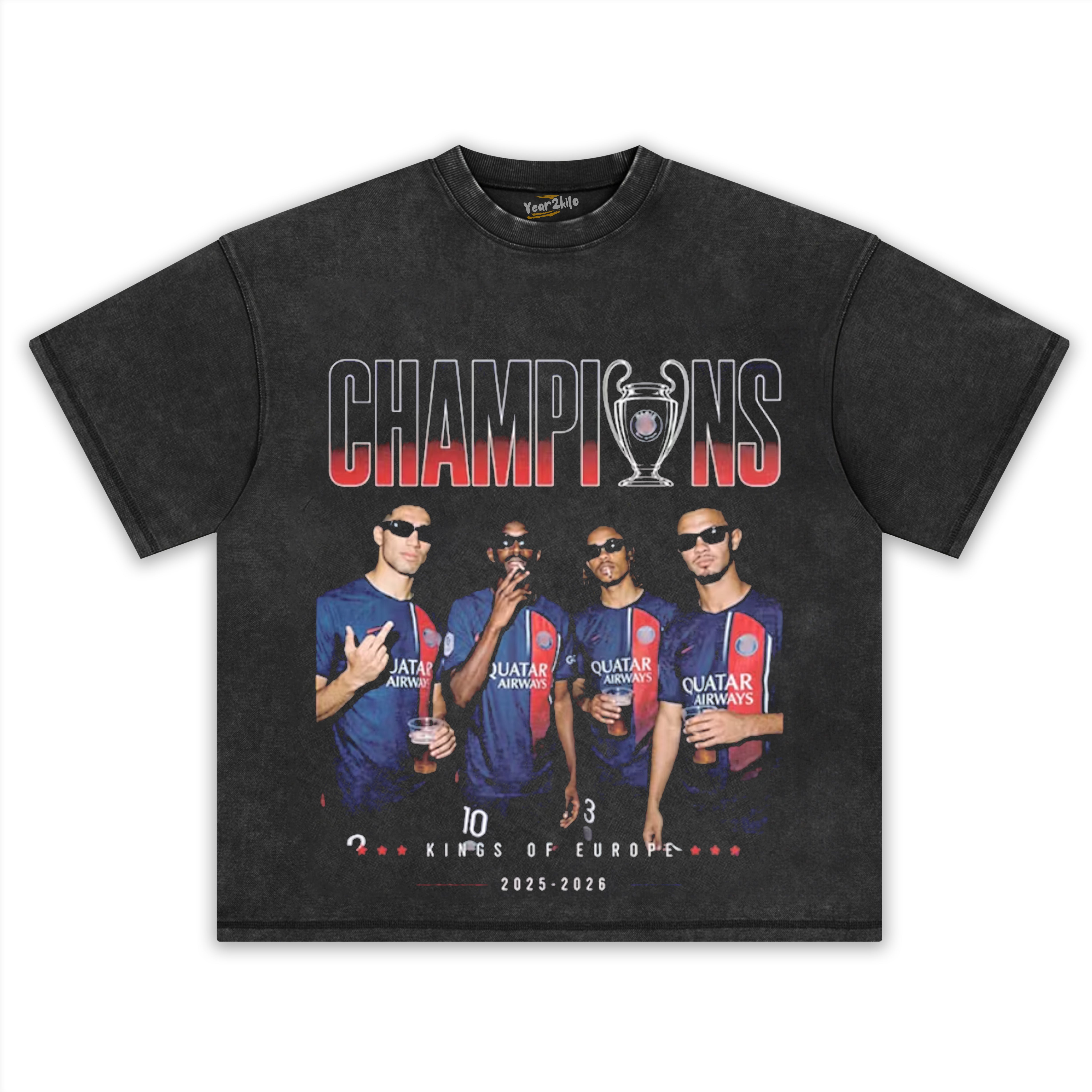PSG CHAMPIONS V6 TANK TOP & TEE & LONG SLEEVE & LAYERED LS & HOODIE