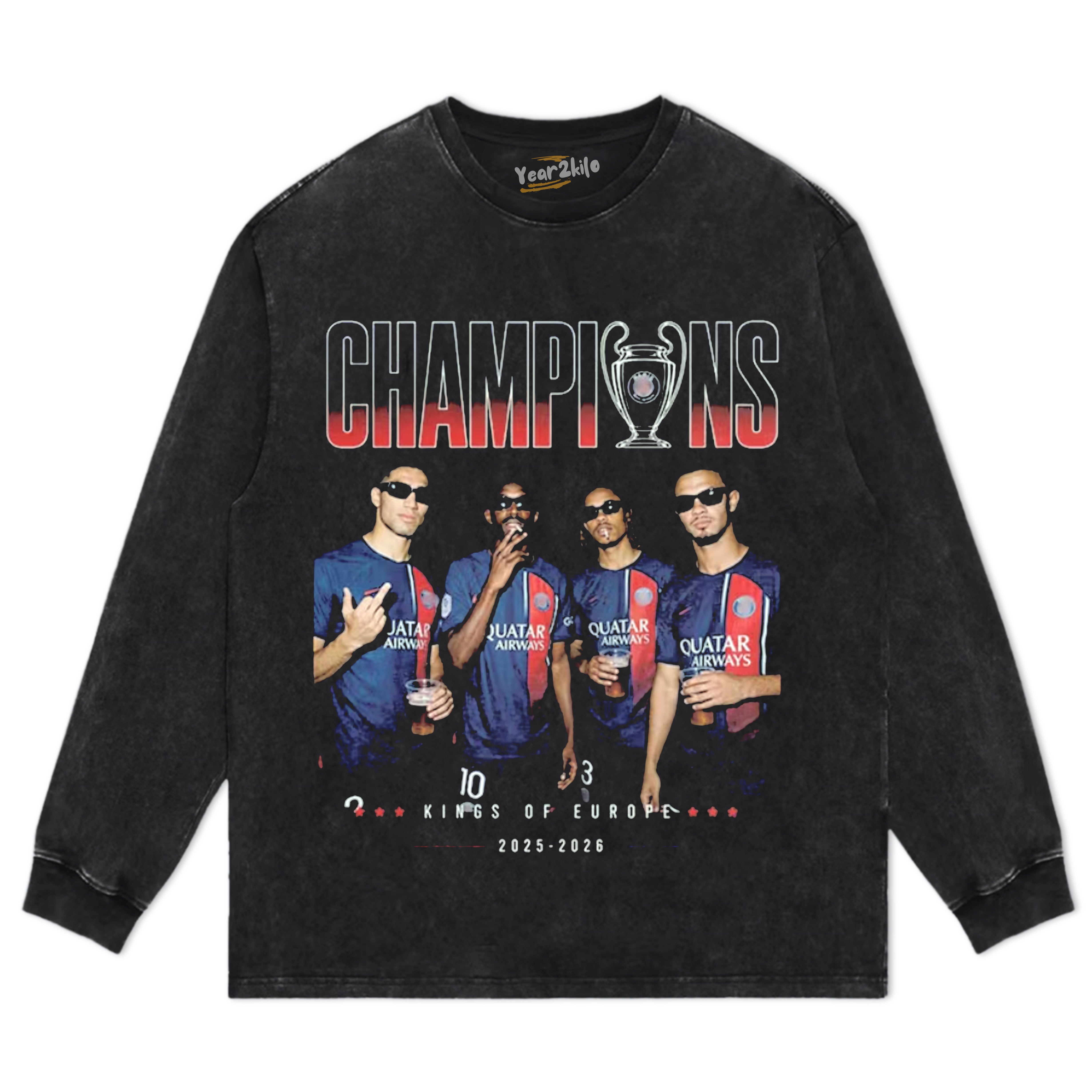 PSG CHAMPIONS V6 TANK TOP & TEE & LONG SLEEVE & LAYERED LS & HOODIE