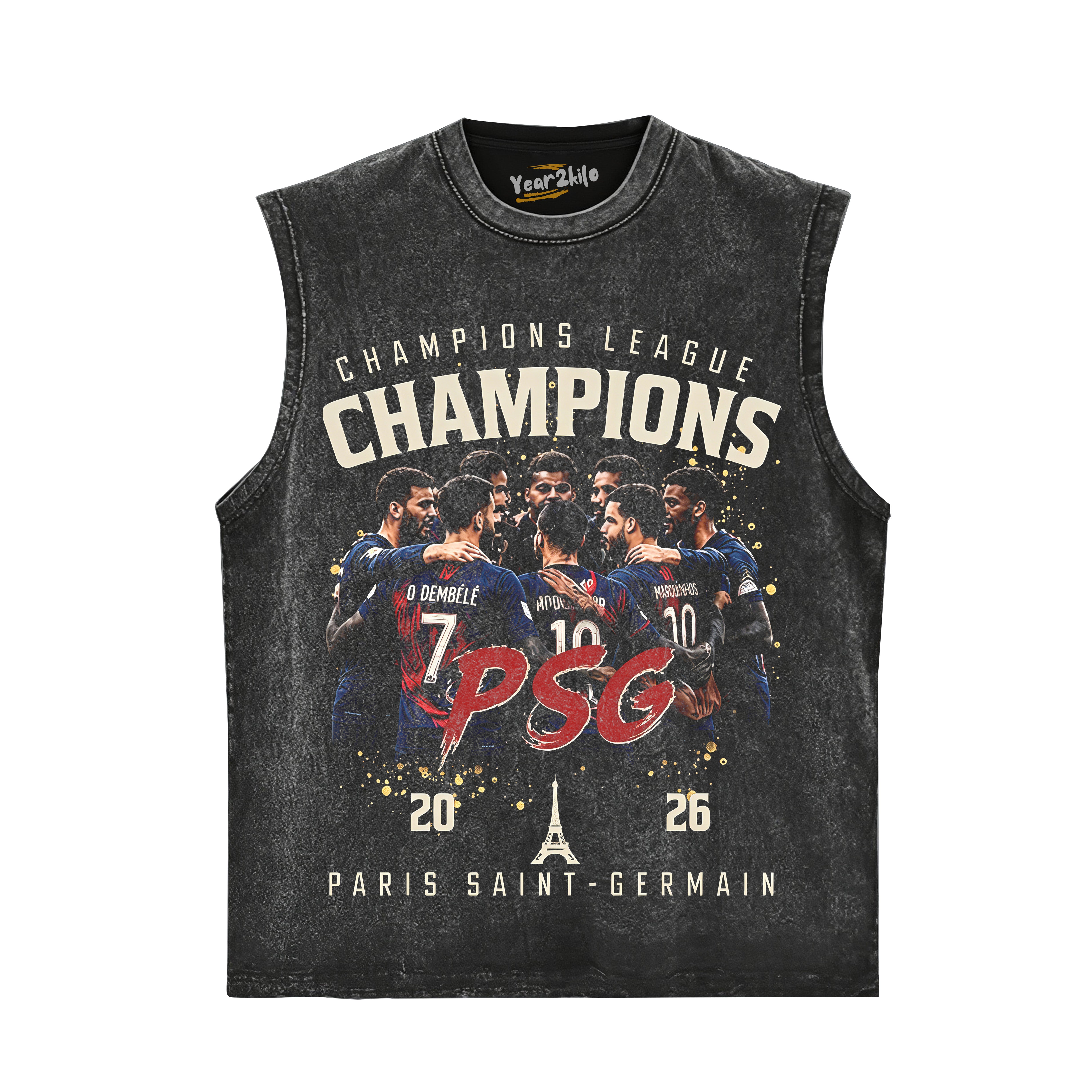 PSG CHAMPIONS V7 TANK TOP & TEE & LONG SLEEVE & LAYERED LS & HOODIE