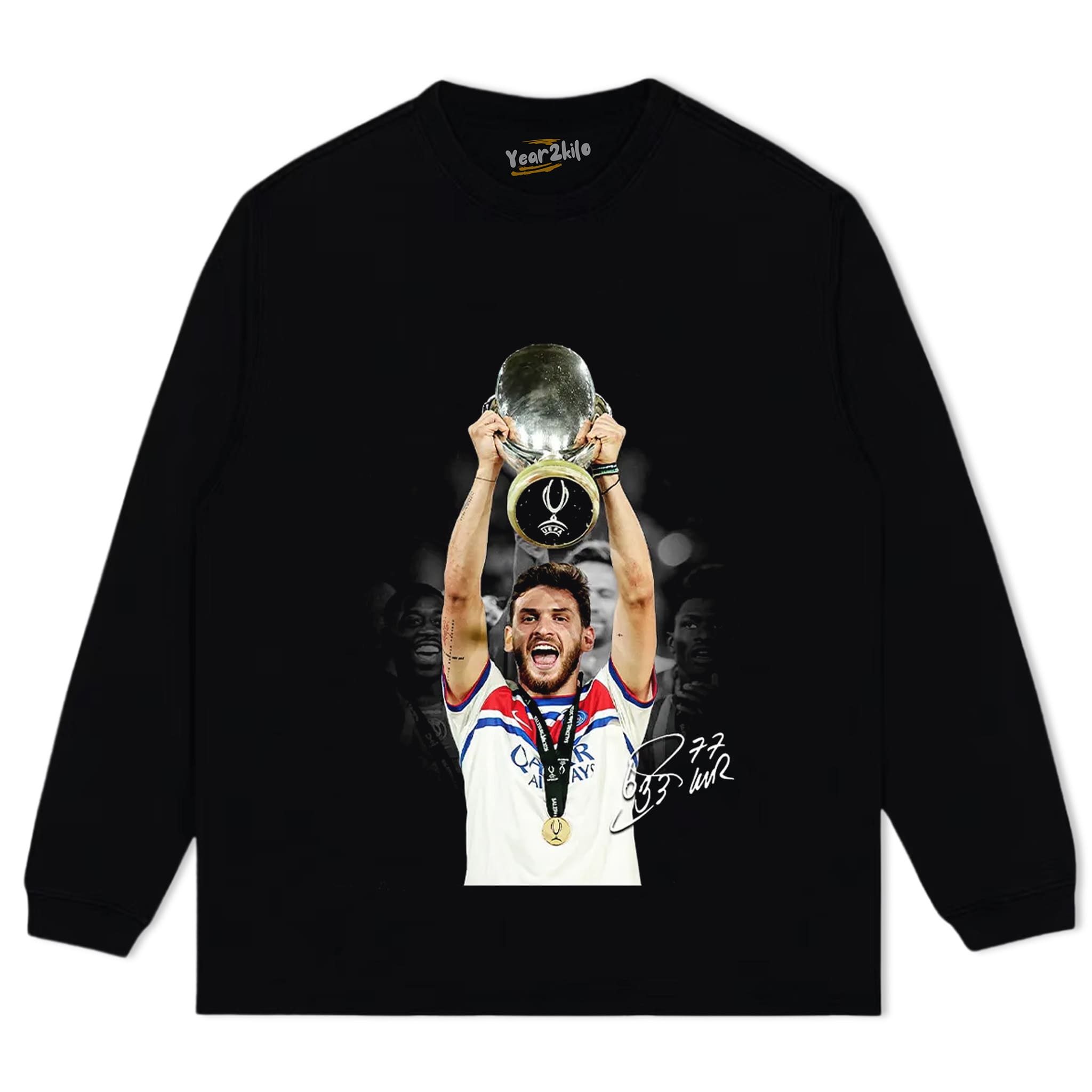 PSG CHAMPION KHVICHA KVARATSKHELIA TANK TOP & TEE & LONG SLEEVE & LAYERED LS & HOODIE