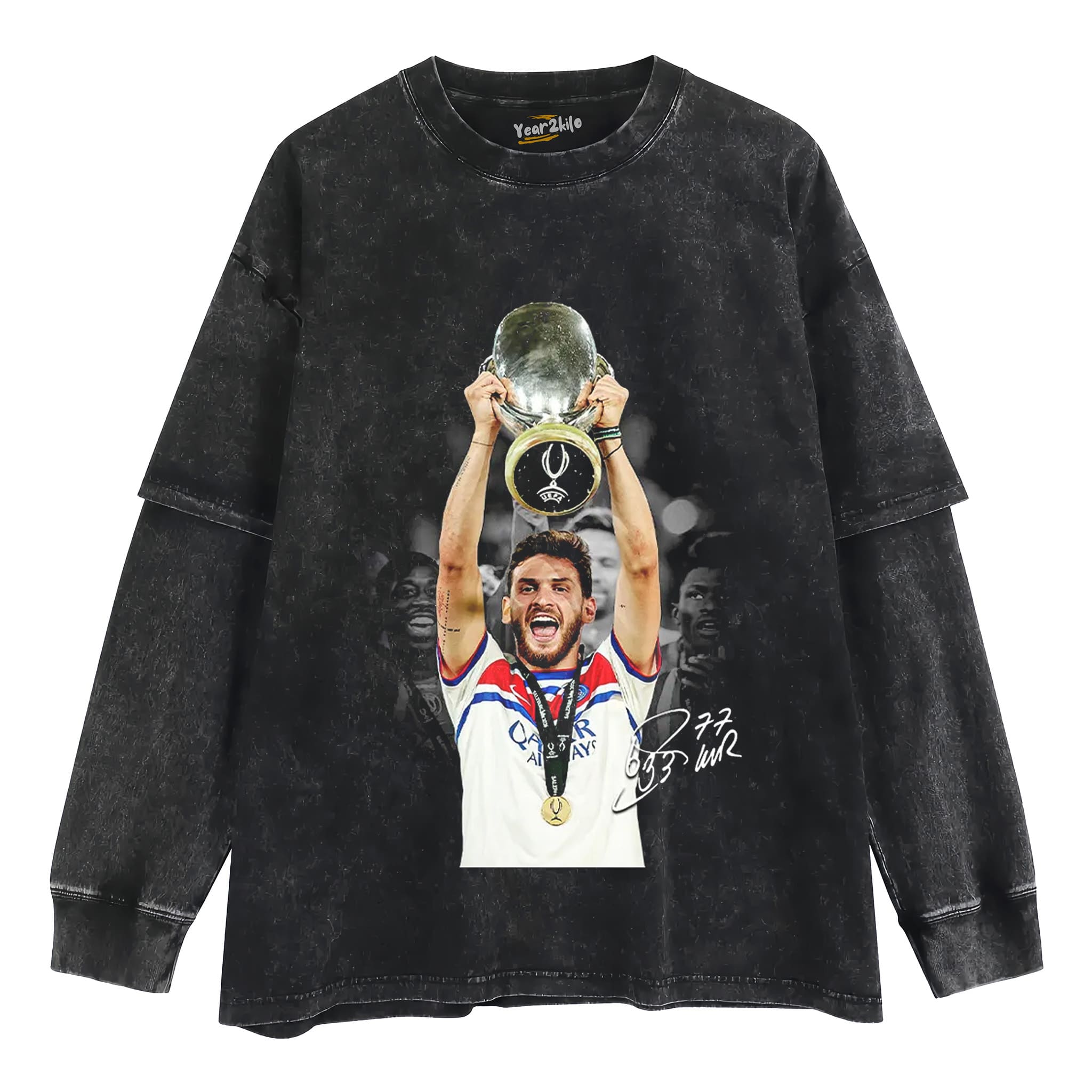 PSG CHAMPION KHVICHA KVARATSKHELIA TANK TOP & TEE & LONG SLEEVE & LAYERED LS & HOODIE