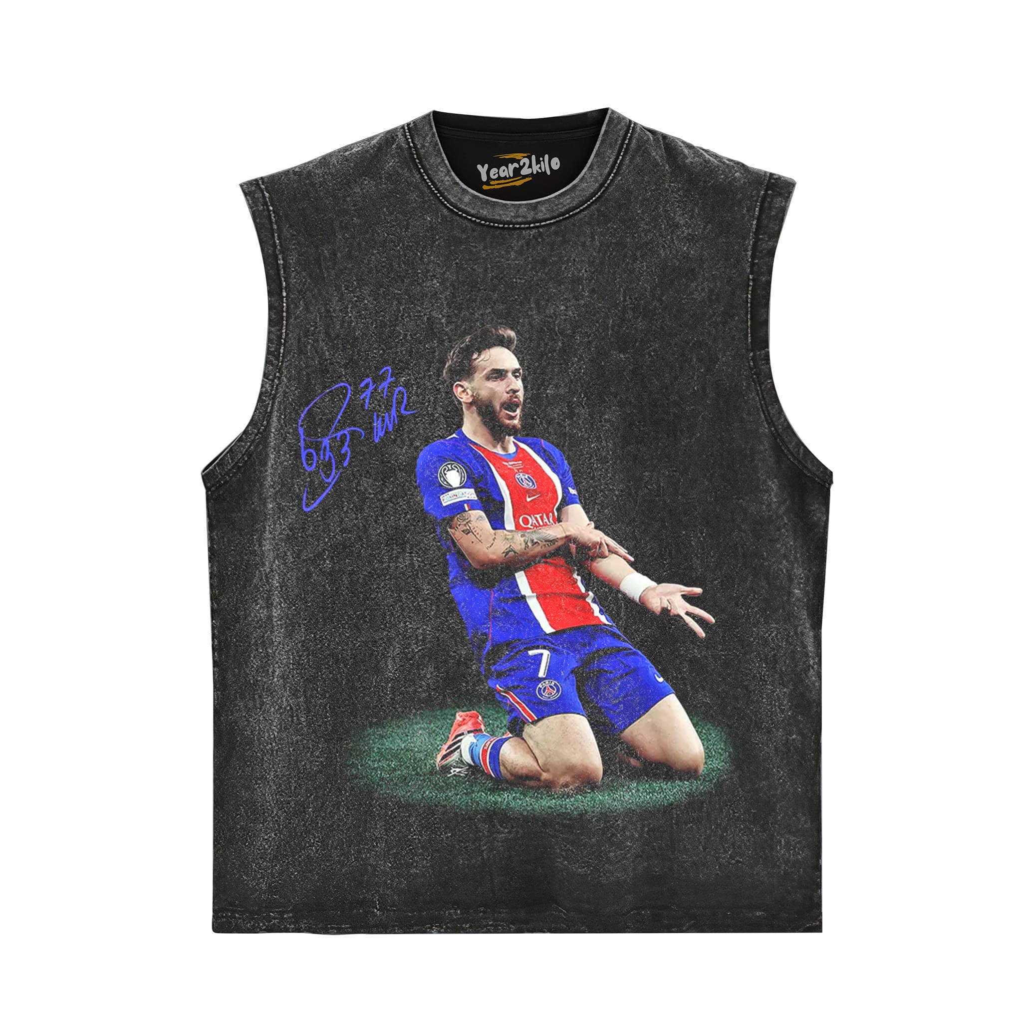 PSG CHAMPION KHVICHA KVARATSKHELIA V1 TANK TOP & TEE & LONG SLEEVE & LAYERED LS & HOODIE
