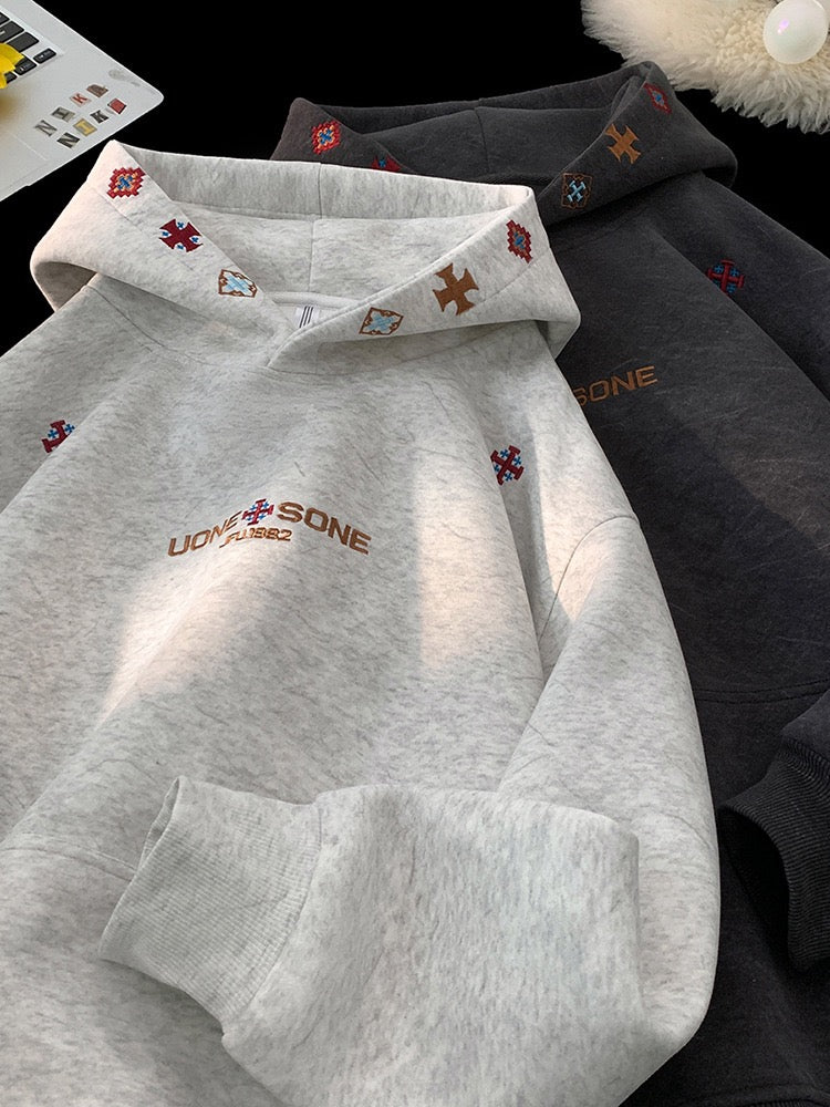 PREMIUM TRIBAL EMBROIDERED HEAVYWEIGHT HOODIE