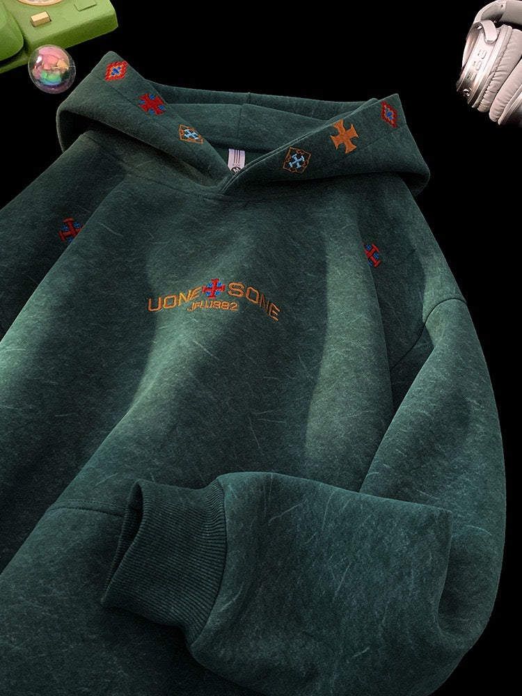 PREMIUM TRIBAL EMBROIDERED HEAVYWEIGHT HOODIE