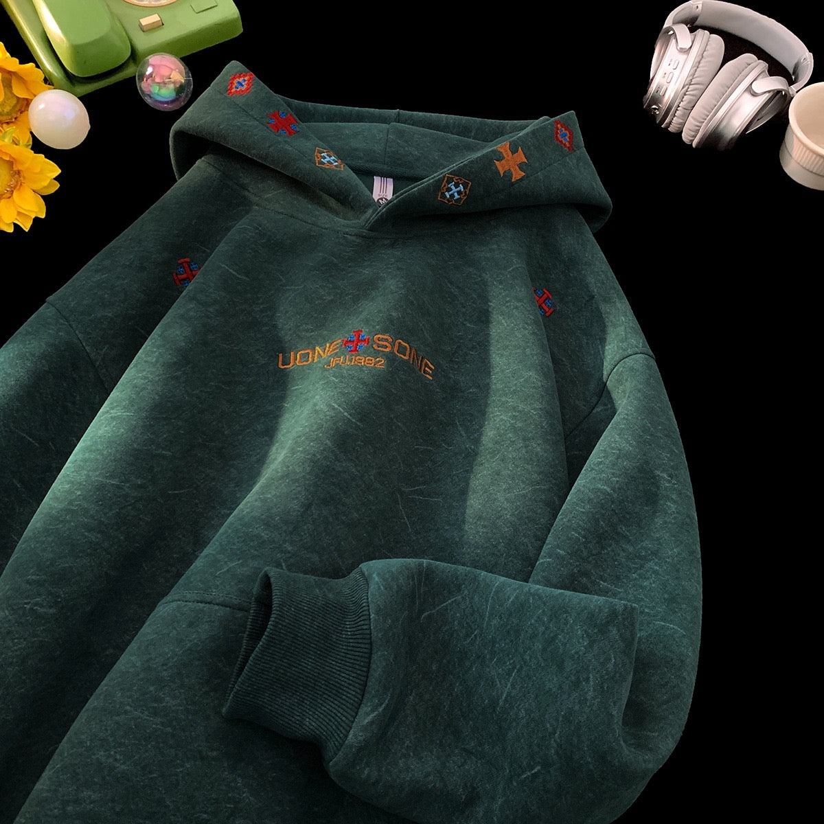 PREMIUM TRIBAL EMBROIDERED HEAVYWEIGHT HOODIE