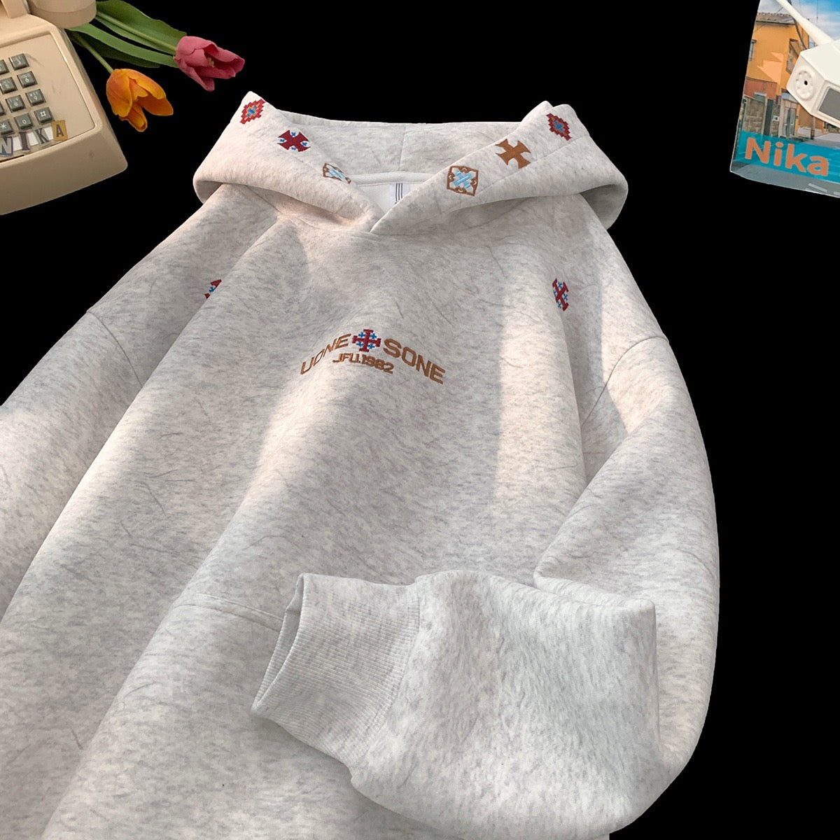 PREMIUM TRIBAL EMBROIDERED HEAVYWEIGHT HOODIE