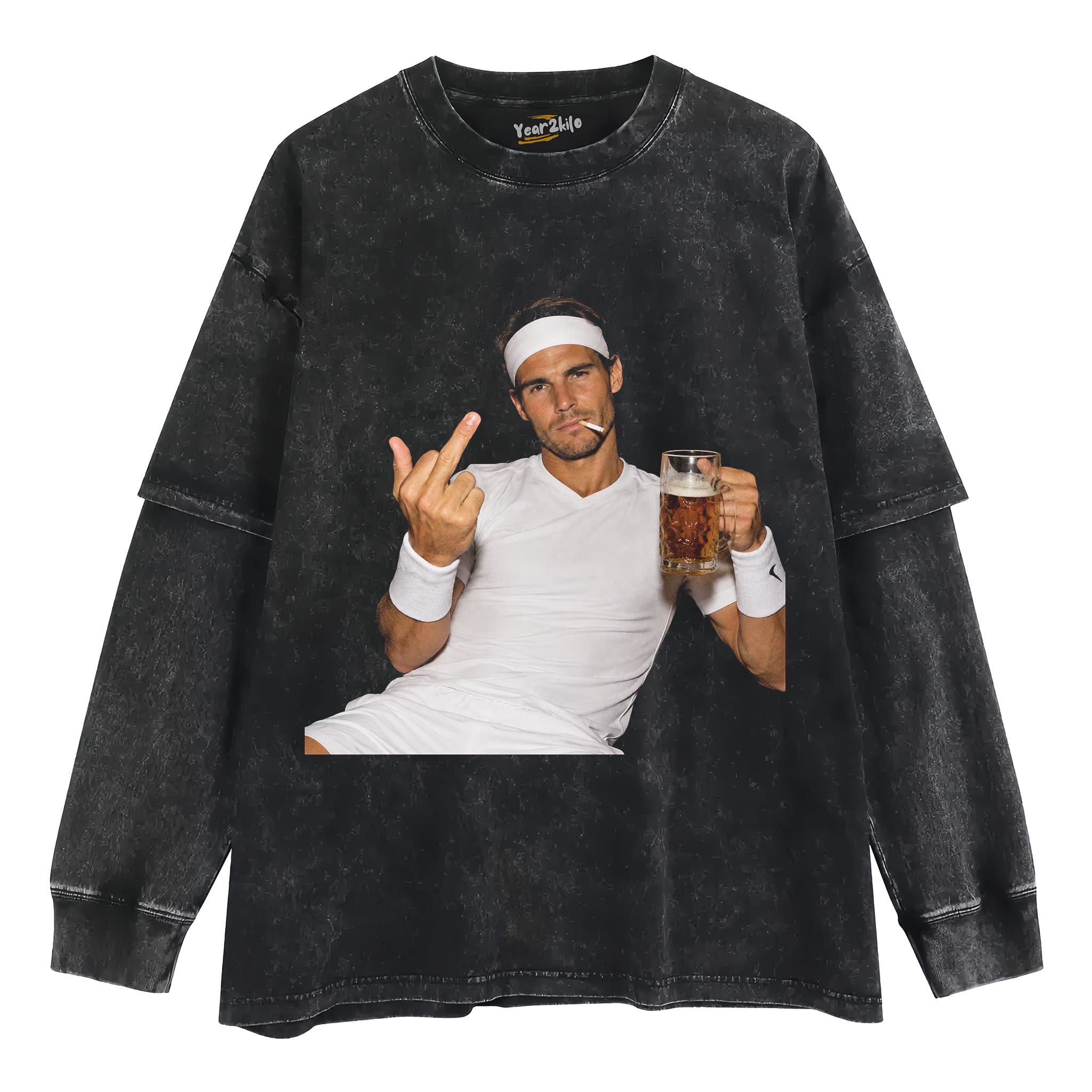 RAFAEL NADAL TENNIS LEGEND GRAPHIC TANK TOP & TEE & LONG SLEEVE & LAYERED LS & HOODIE