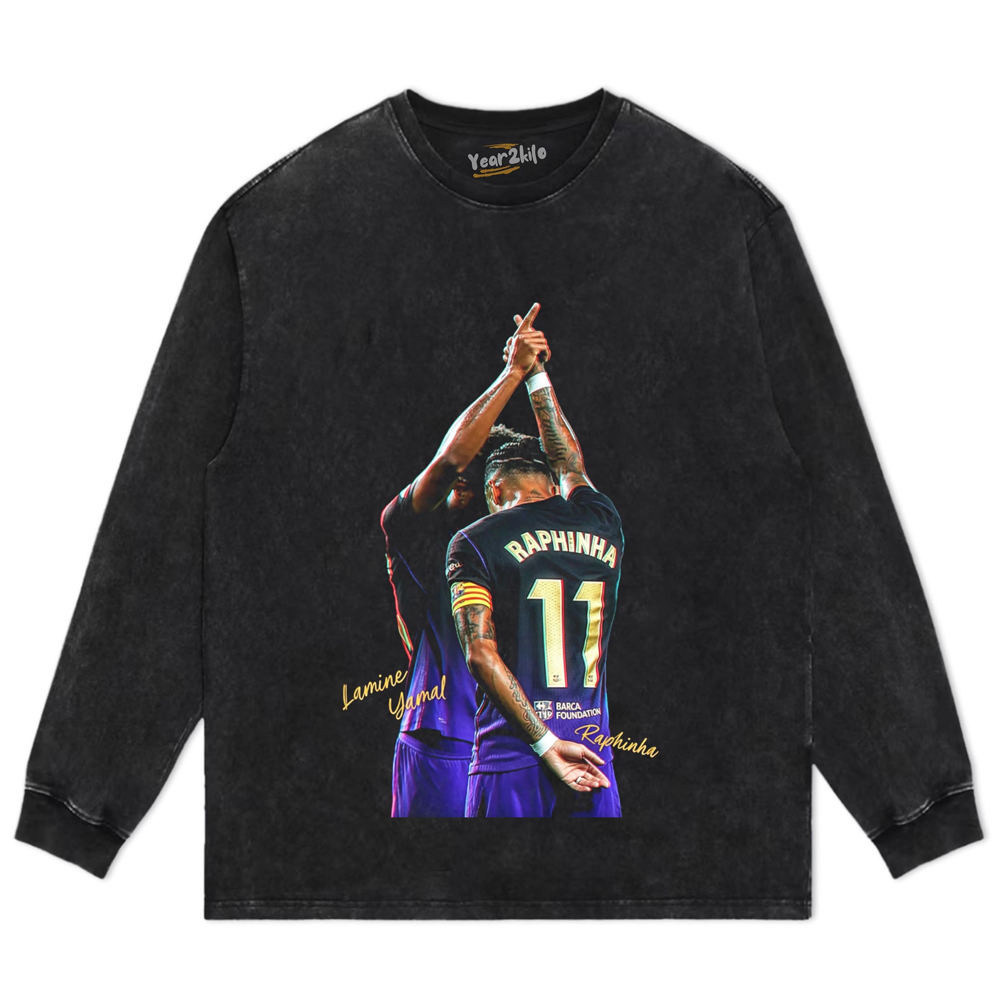 RAPHINHA AND LAMINE YAMAL FC BARCELONA 2026 TANK TOP & TEE & LONG SLEEVE & LAYERED LS & HOODIE
