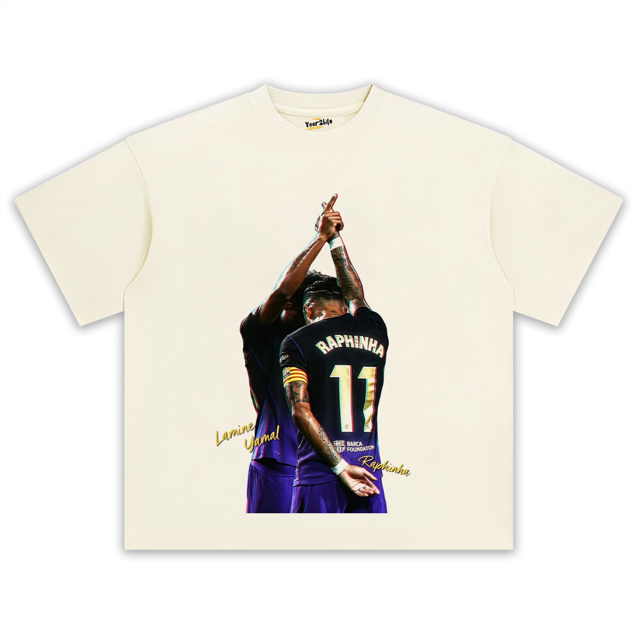 RAPHINHA AND LAMINE YAMAL FC BARCELONA 2026 TANK TOP & TEE & LONG SLEEVE & LAYERED LS & HOODIE