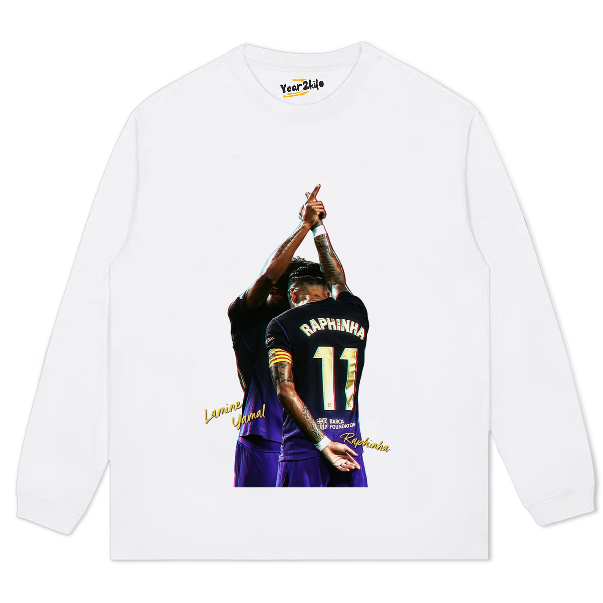 RAPHINHA AND LAMINE YAMAL FC BARCELONA 2026 TANK TOP & TEE & LONG SLEEVE & LAYERED LS & HOODIE