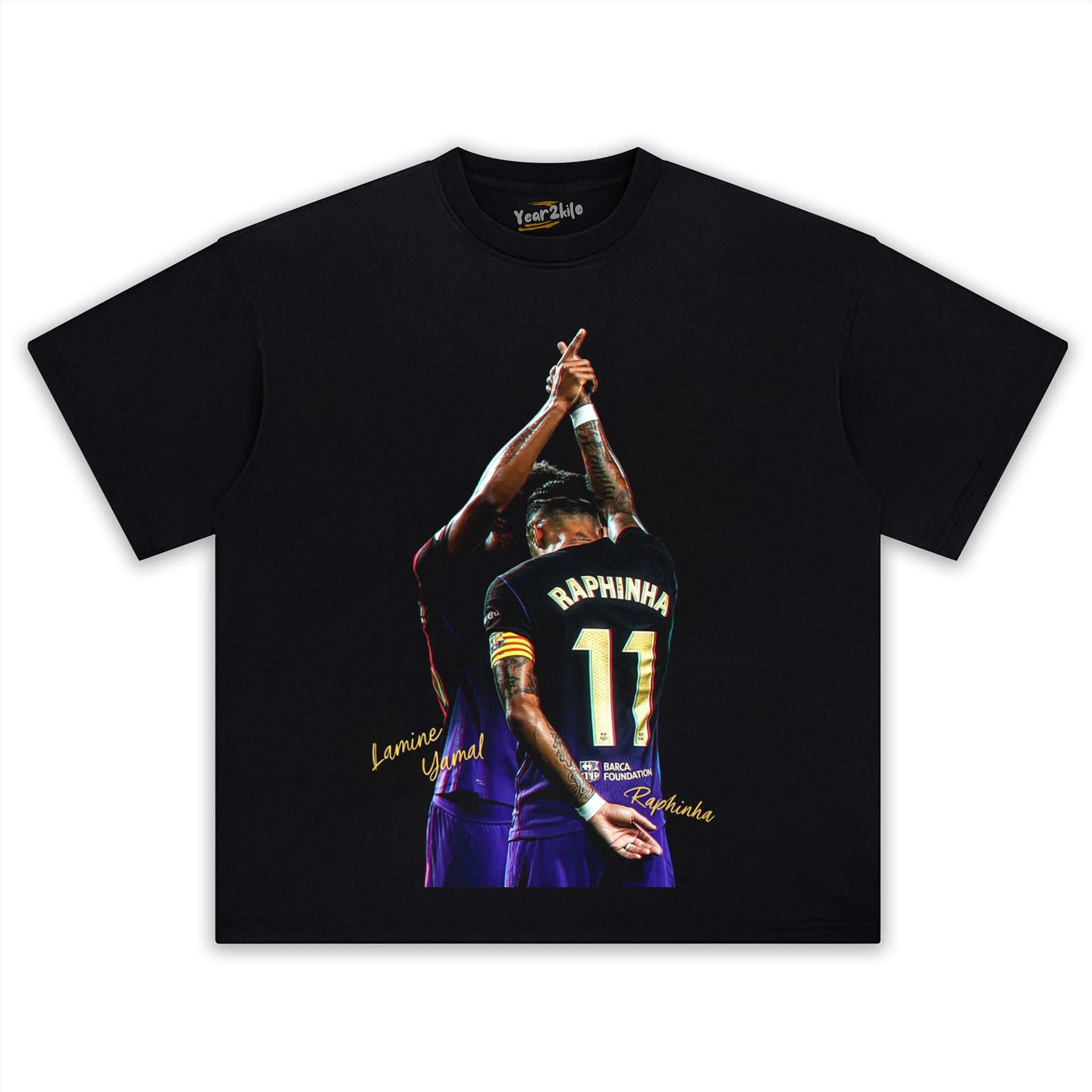 RAPHINHA AND LAMINE YAMAL FC BARCELONA 2026 TANK TOP & TEE & LONG SLEEVE & LAYERED LS & HOODIE