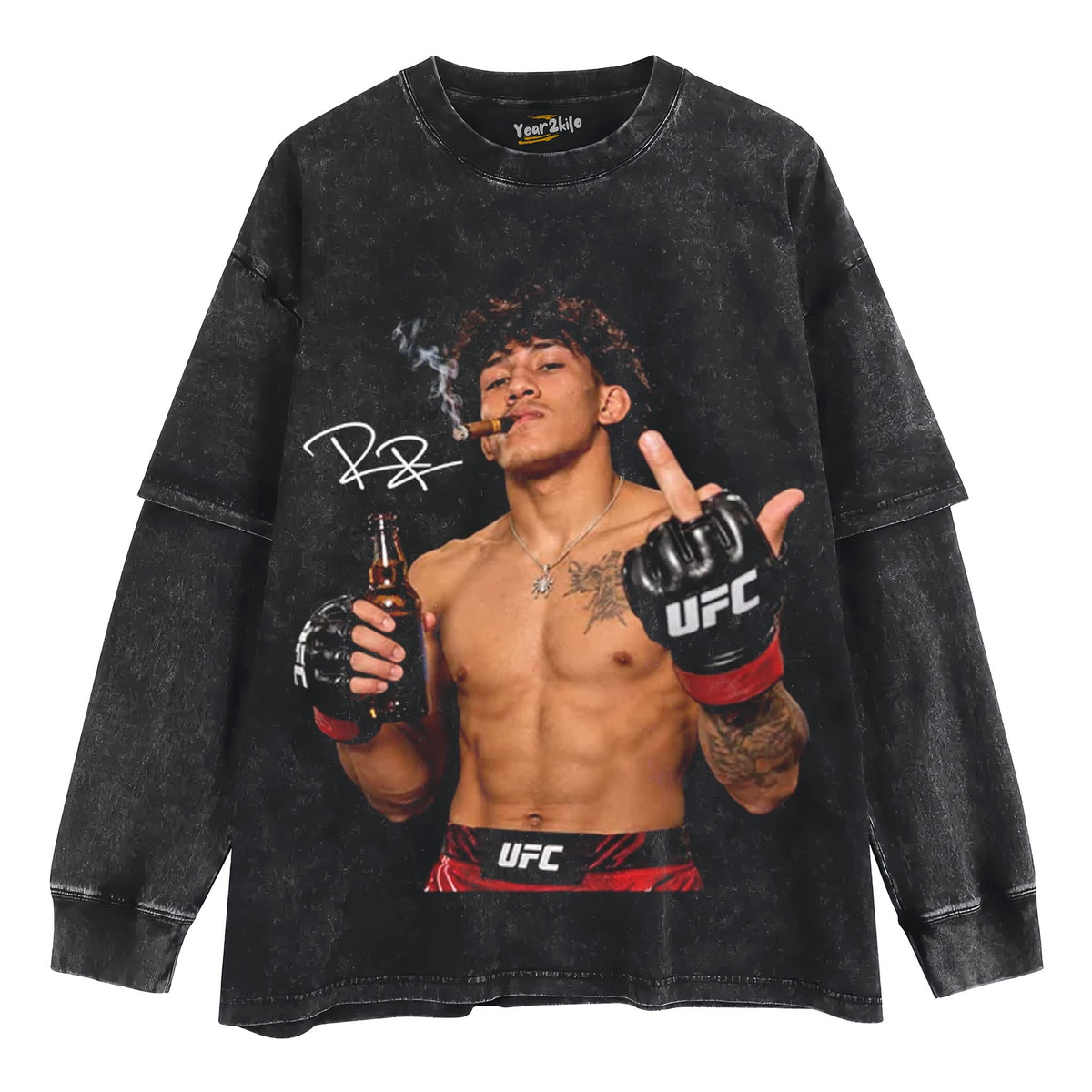 RAÚL ROSAS JR. MIDDLE FINGER TANK TOP & TEE & LONG SLEEVE & LAYERED LS & HOODIE