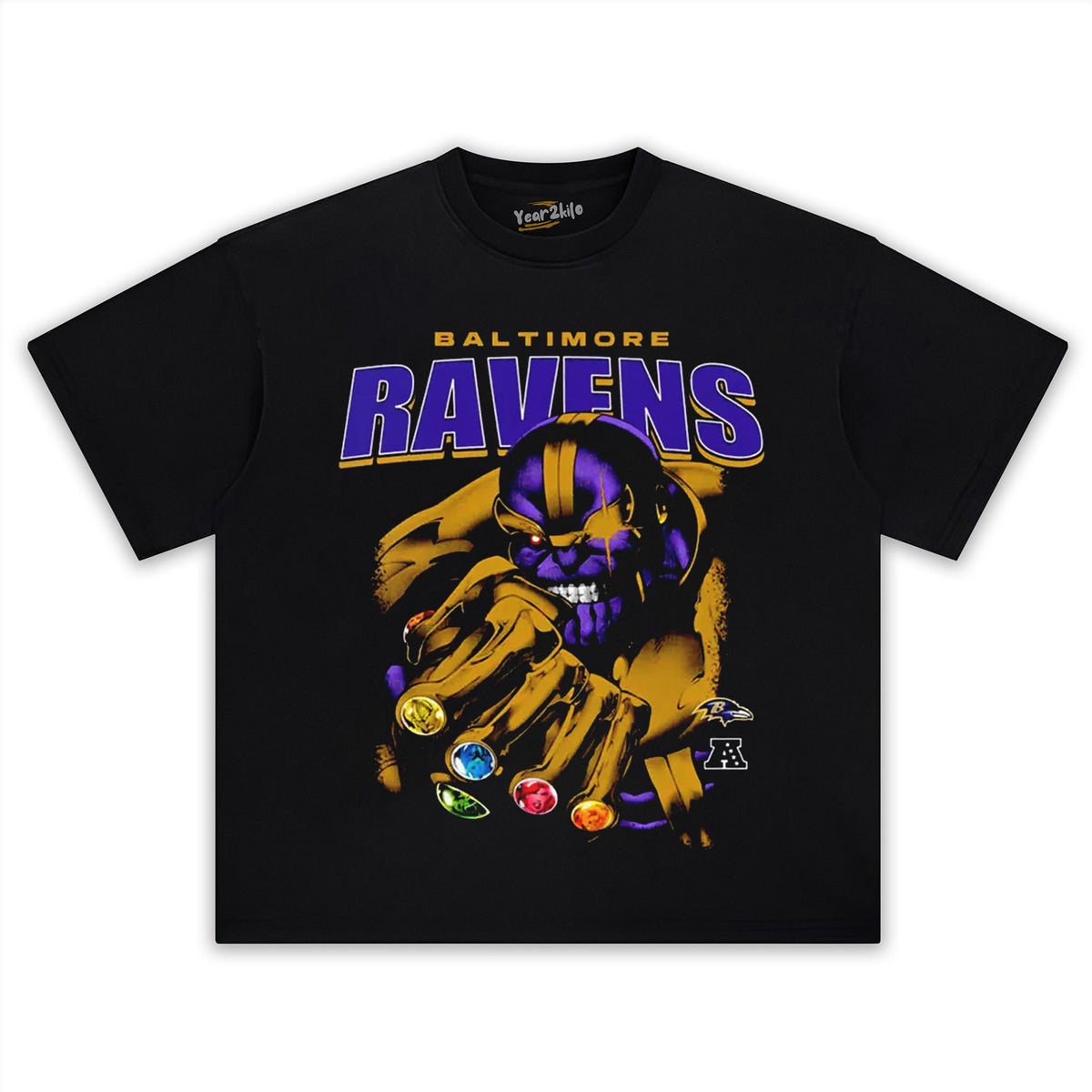 RAVENS X THANOS TANK TOP & TEE & LONG SLEEVE & LAYERED LS & HOODIE