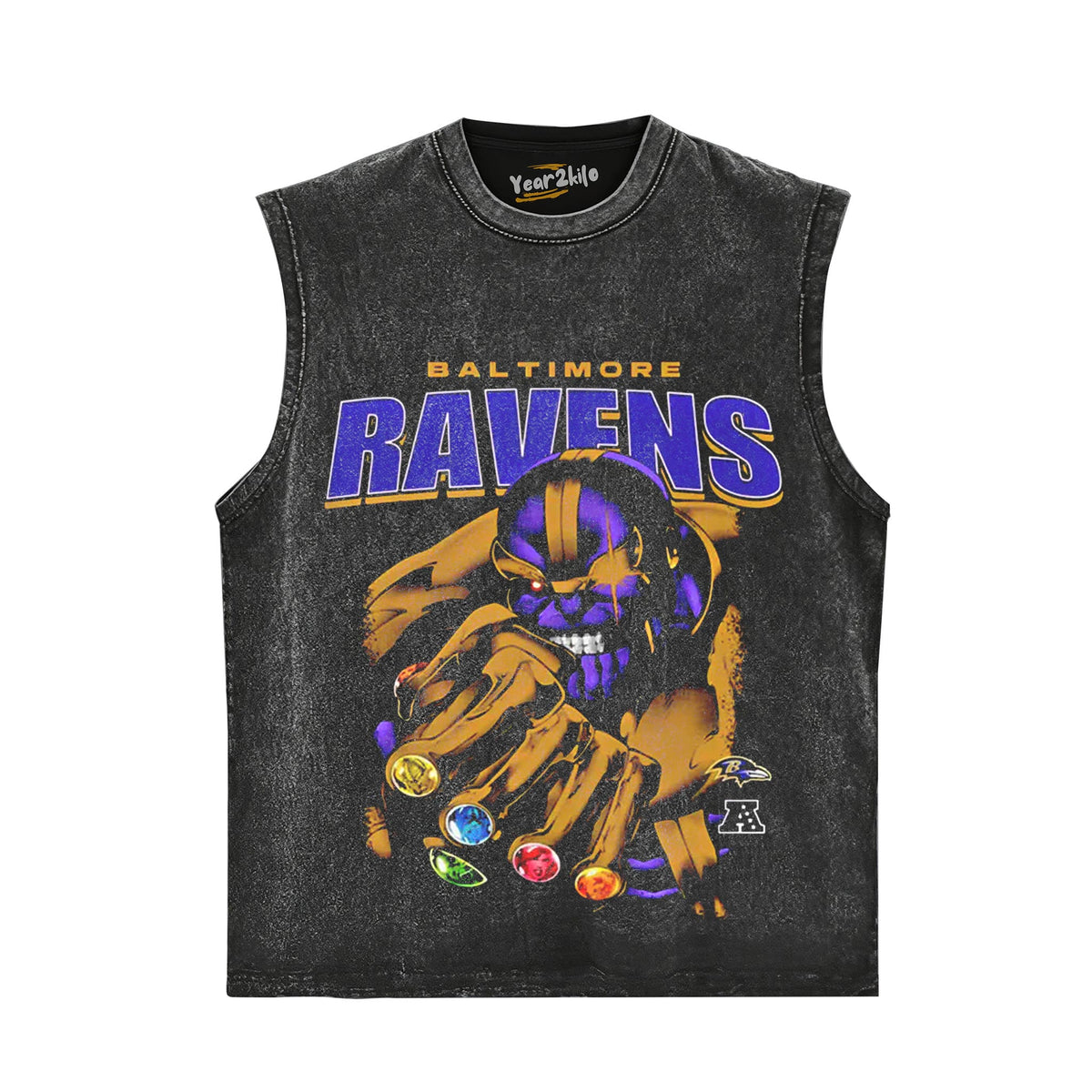 RAVENS X THANOS TANK TOP & TEE & LONG SLEEVE & LAYERED LS & HOODIE