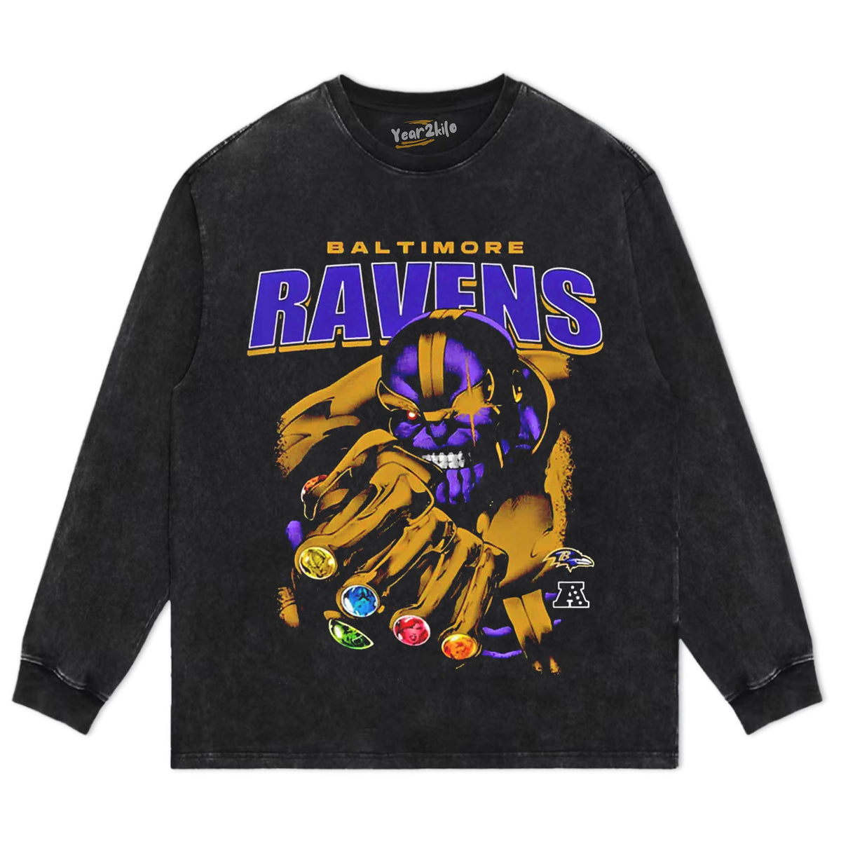 RAVENS X THANOS TANK TOP & TEE & LONG SLEEVE & LAYERED LS & HOODIE