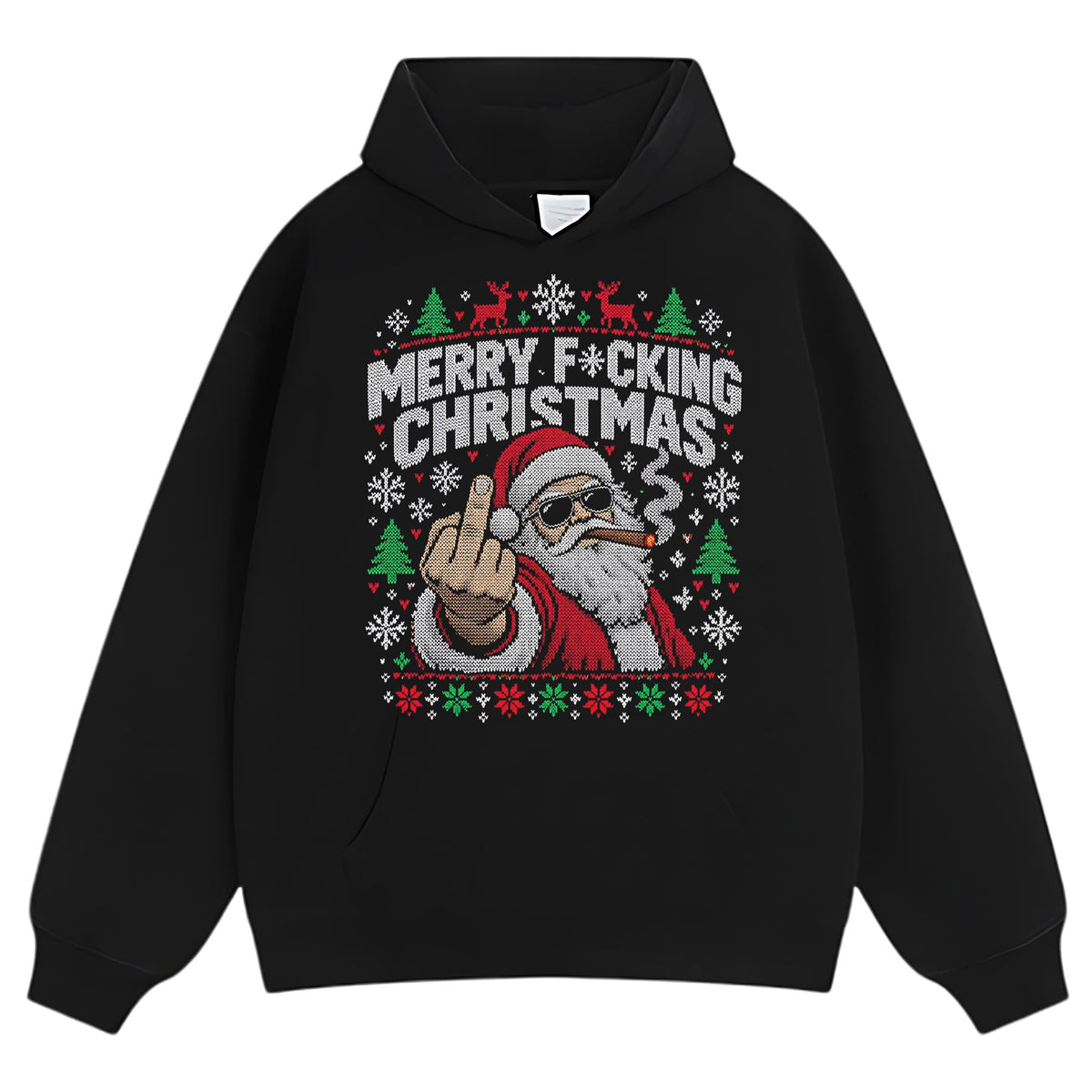 REBEL SANTA TANK TOP & TEE & LONG SLEEVE & LAYERED LS & HOODIE