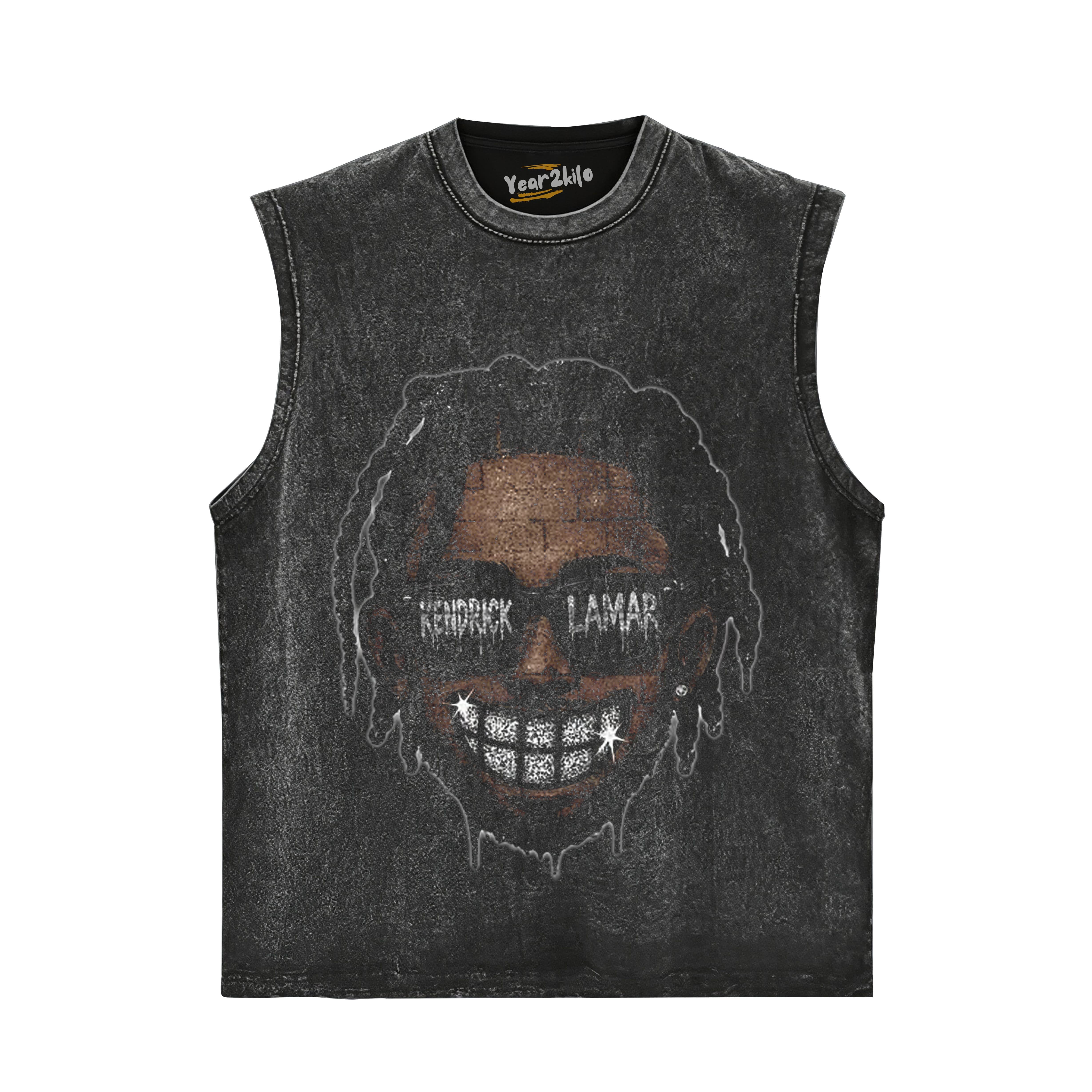 RETRO STREET STYLE KENDRICK LAMAR TANK TOP & TEE & LONG SLEEVE & LAYERED LS & HOODIE
