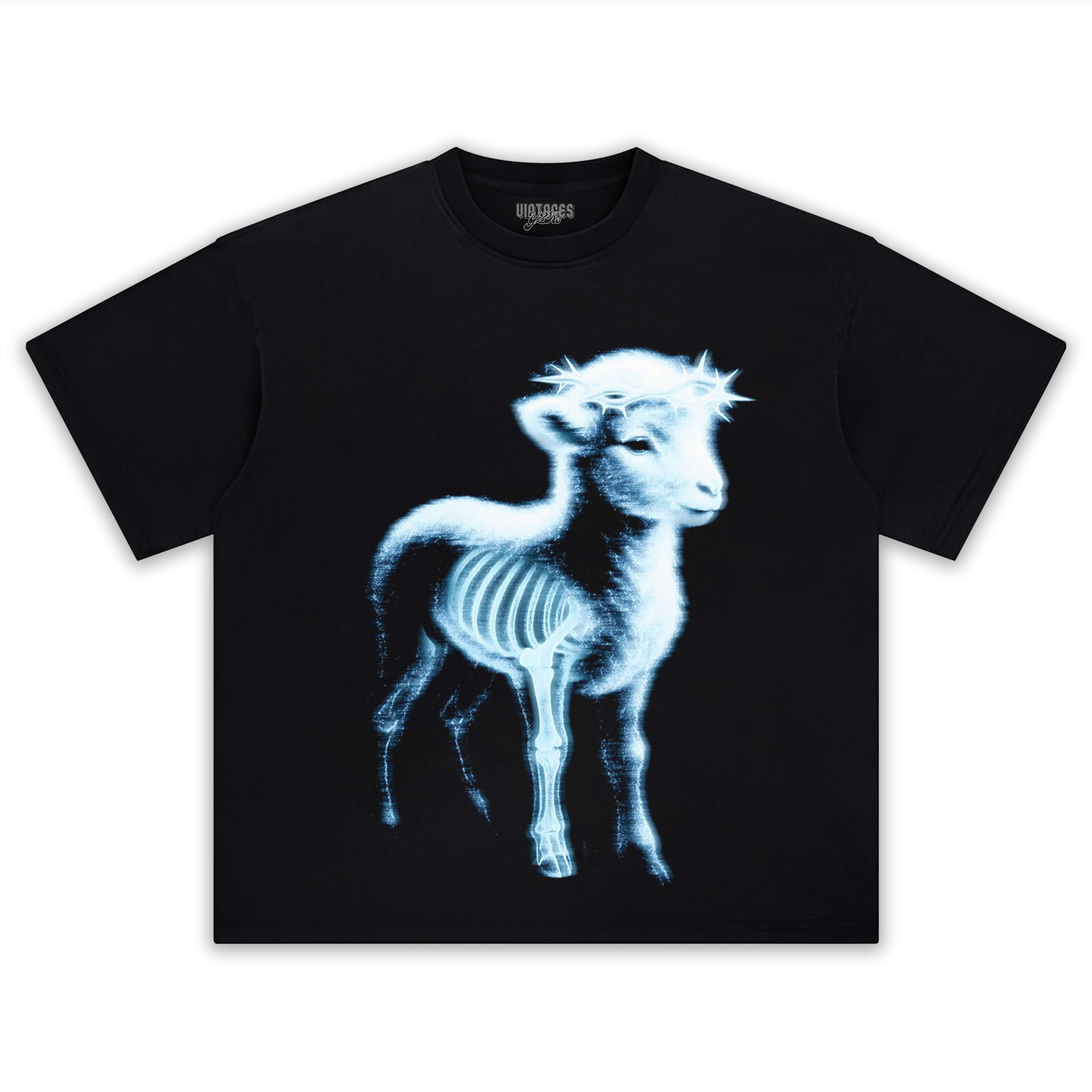 RETRO STREET STYLE & LITTLE SHEEP TEE