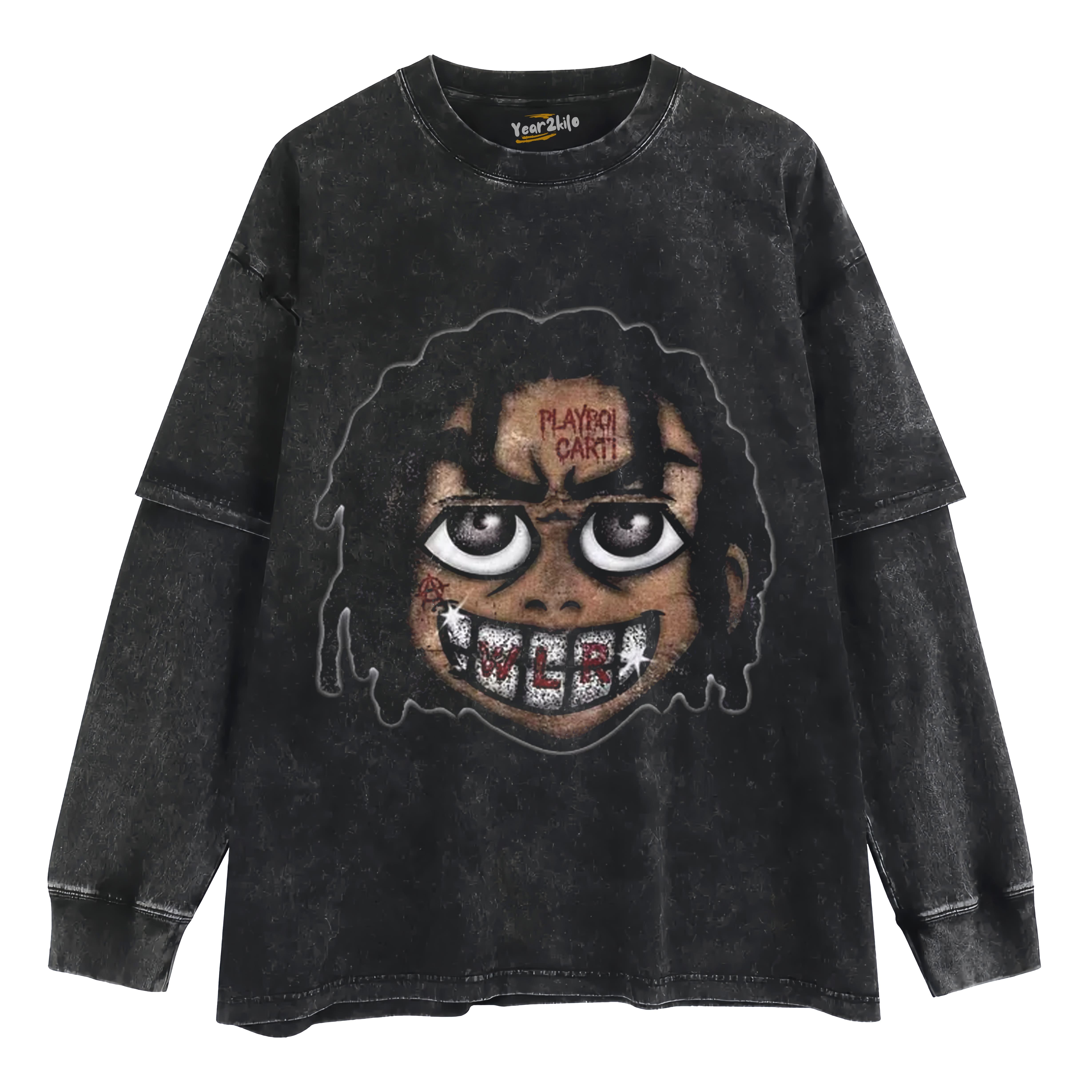 RETRO STREET STYLE PLAYBOI CARTI TANK TOP & TEE & LONG SLEEVE & LAYERED LS & HOODIE