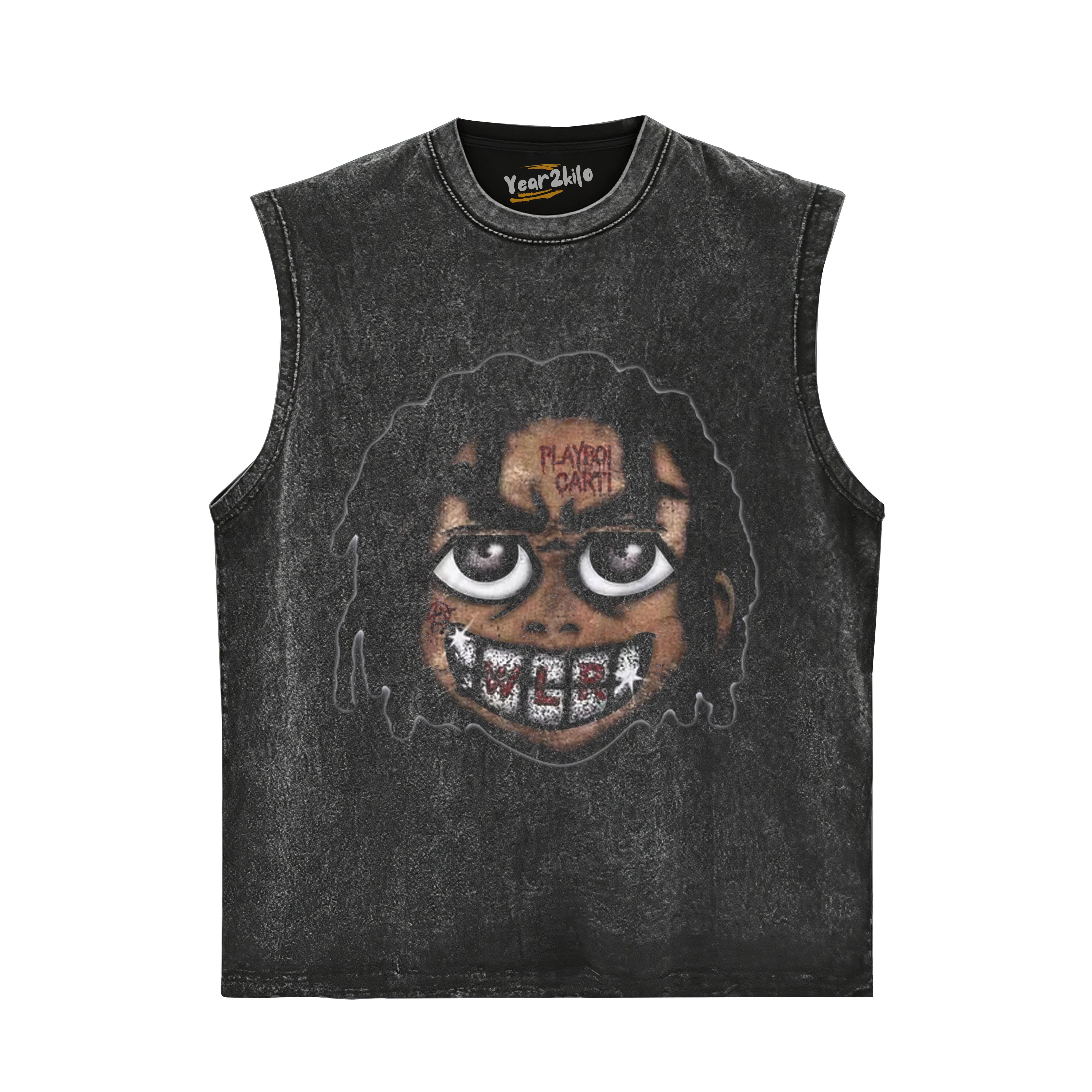 RETRO STREET STYLE PLAYBOI CARTI TANK TOP & TEE & LONG SLEEVE & LAYERED LS & HOODIE
