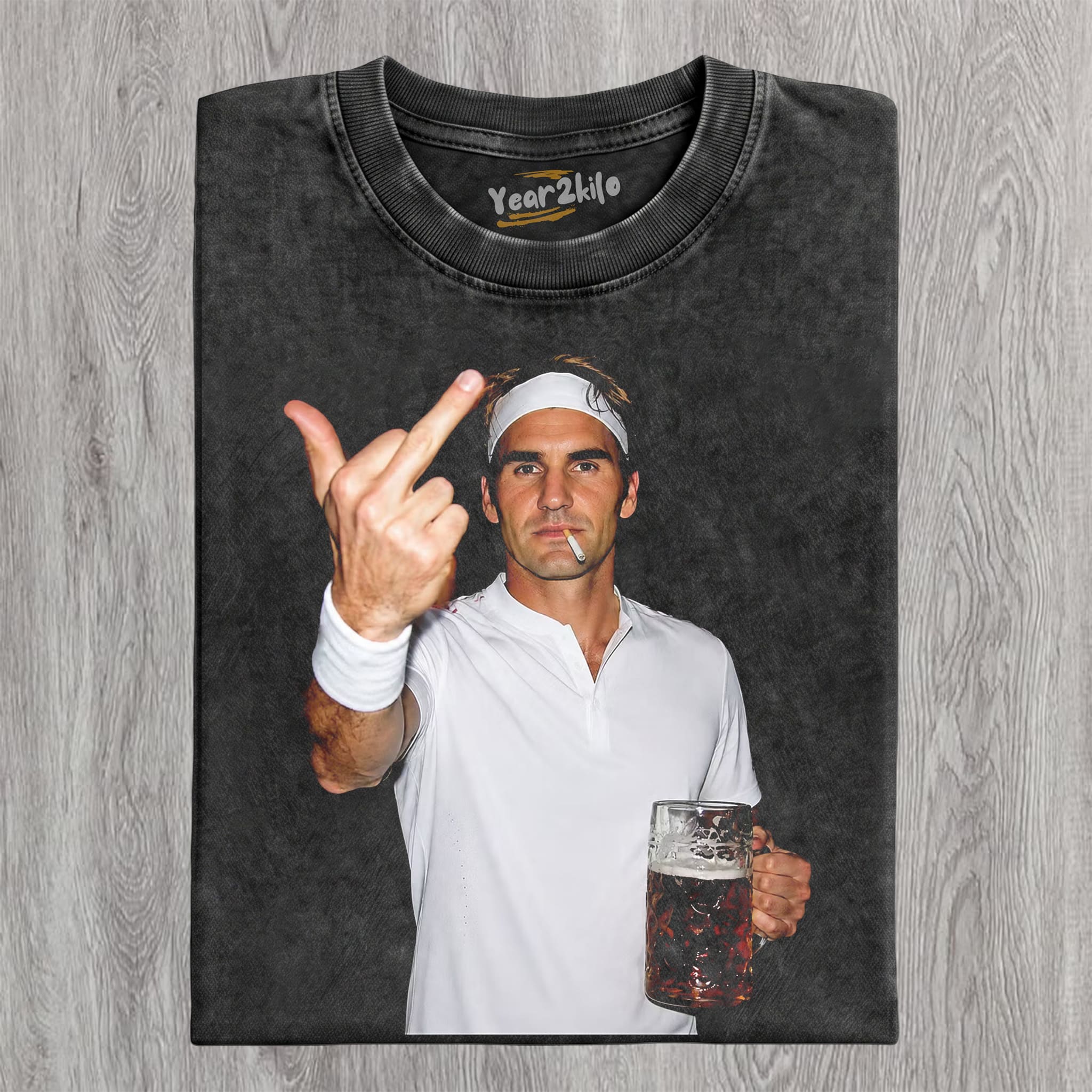 ROGER FEDERER TENNIS LEGEND GRAPHIC V1 TANK TOP & TEE & LONG SLEEVE & LAYERED LS & HOODIE