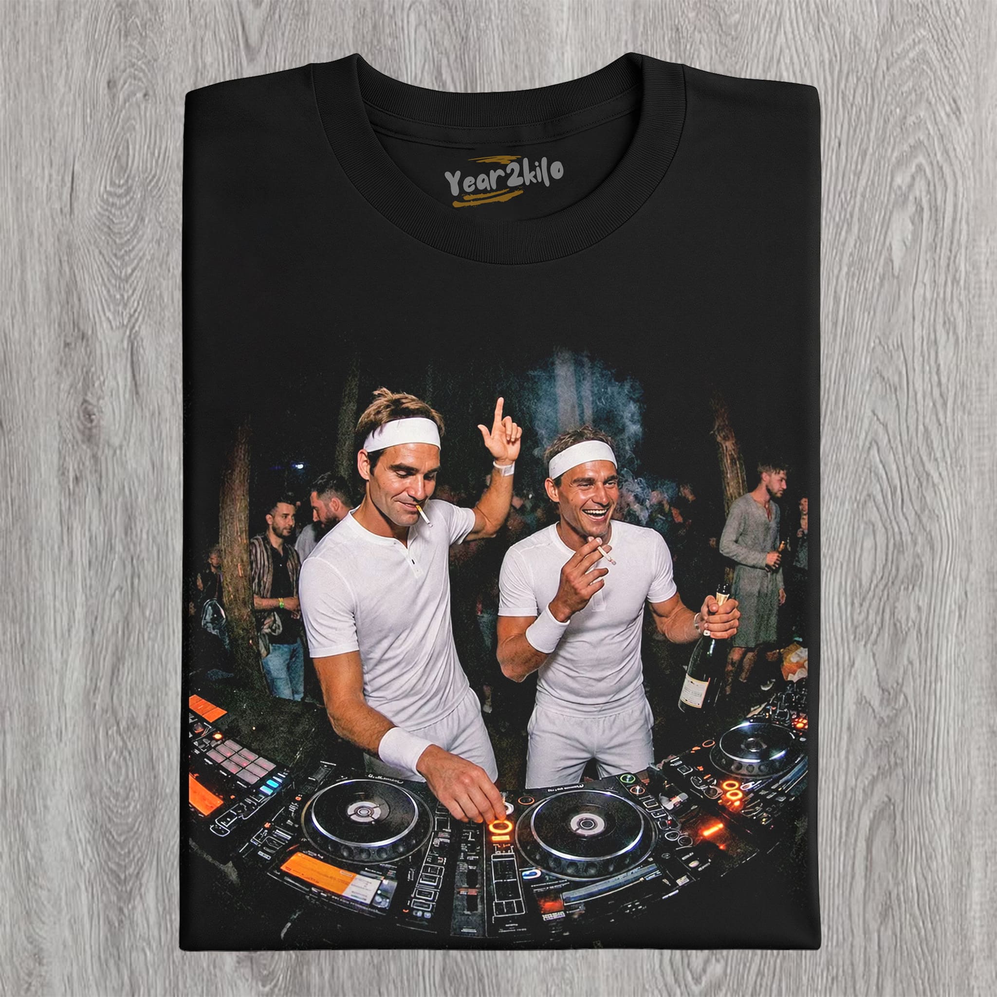 ROGER FEDERER & RAFAEL NADAL TENNIS LEGEND GRAPHIC V3 TANK TOP & TEE & LONG SLEEVE & LAYERED LS & HOODIE