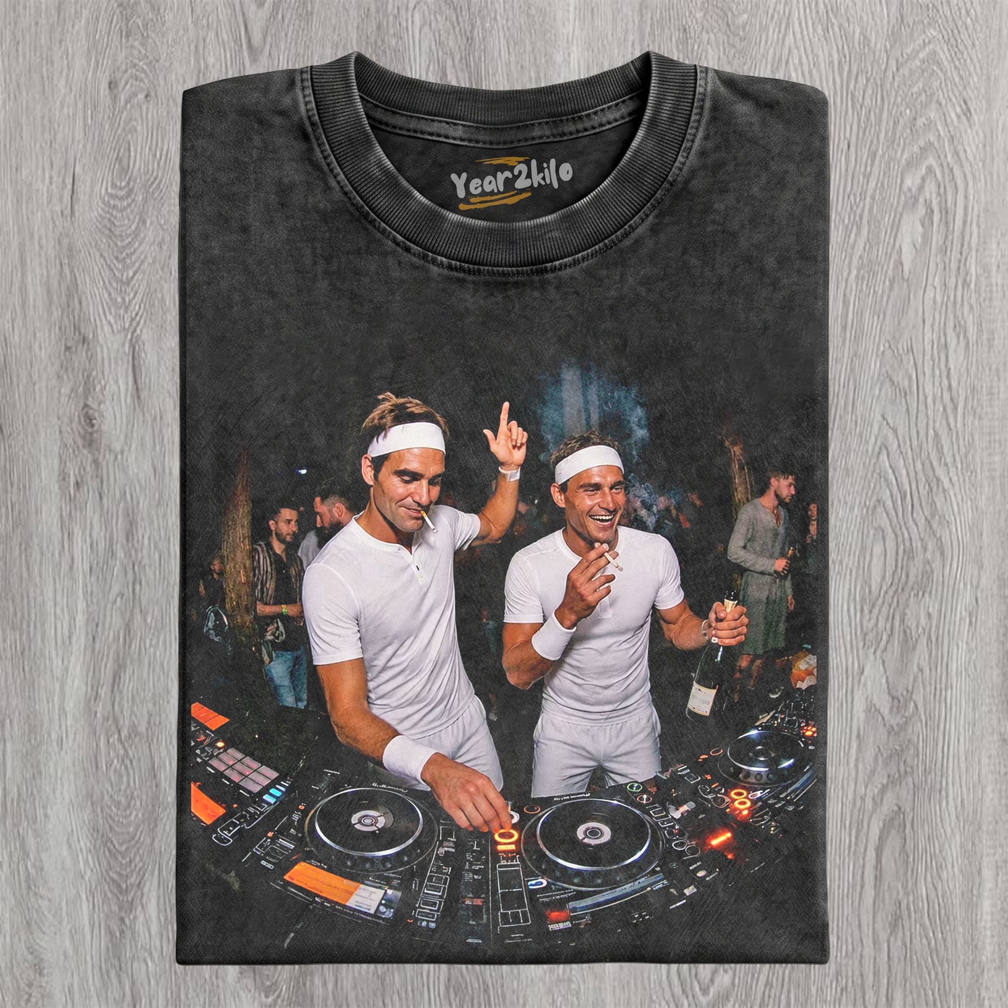 ROGER FEDERER & RAFAEL NADAL TENNIS LEGEND GRAPHIC V3 TANK TOP & TEE & LONG SLEEVE & LAYERED LS & HOODIE