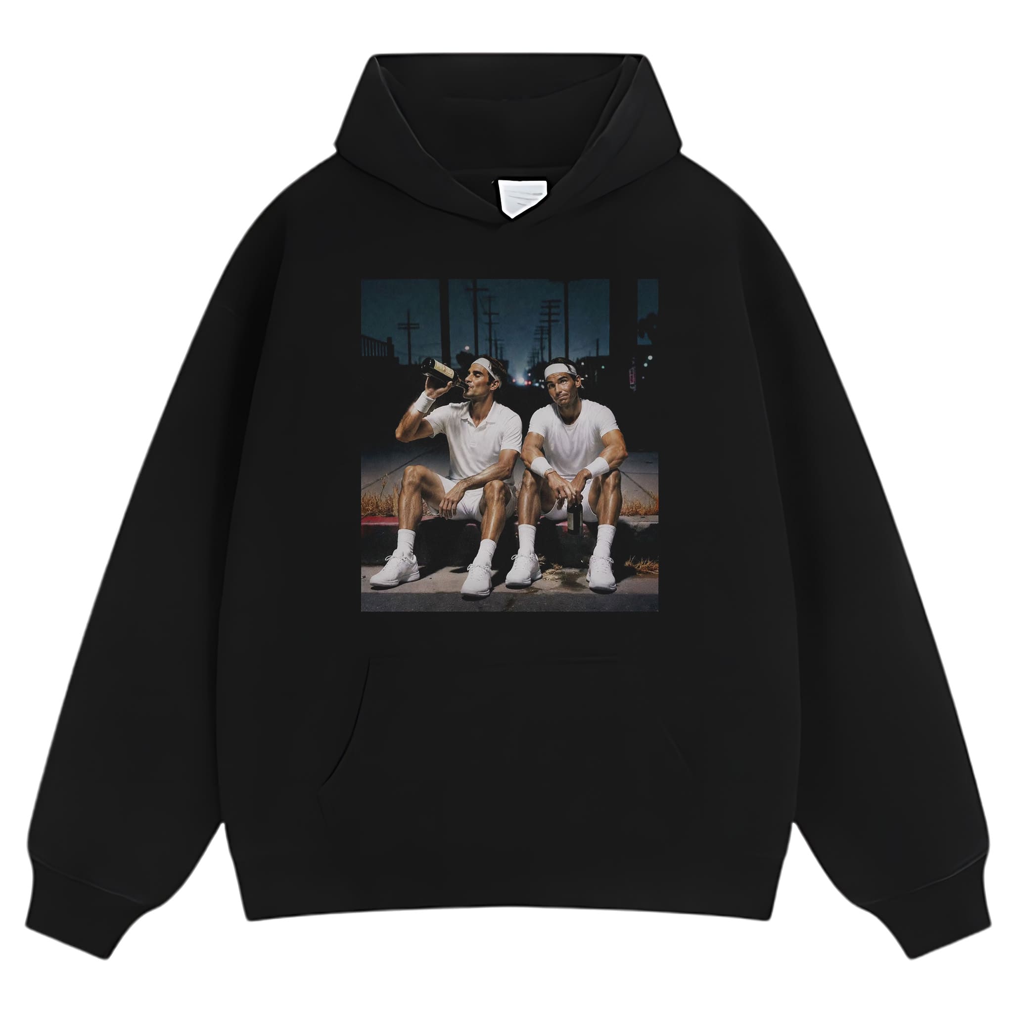 ROGER FEDERER & RAFAEL NADAL TENNIS LEGEND GRAPHIC TANK TOP & TEE & LONG SLEEVE & LAYERED LS & HOODIE