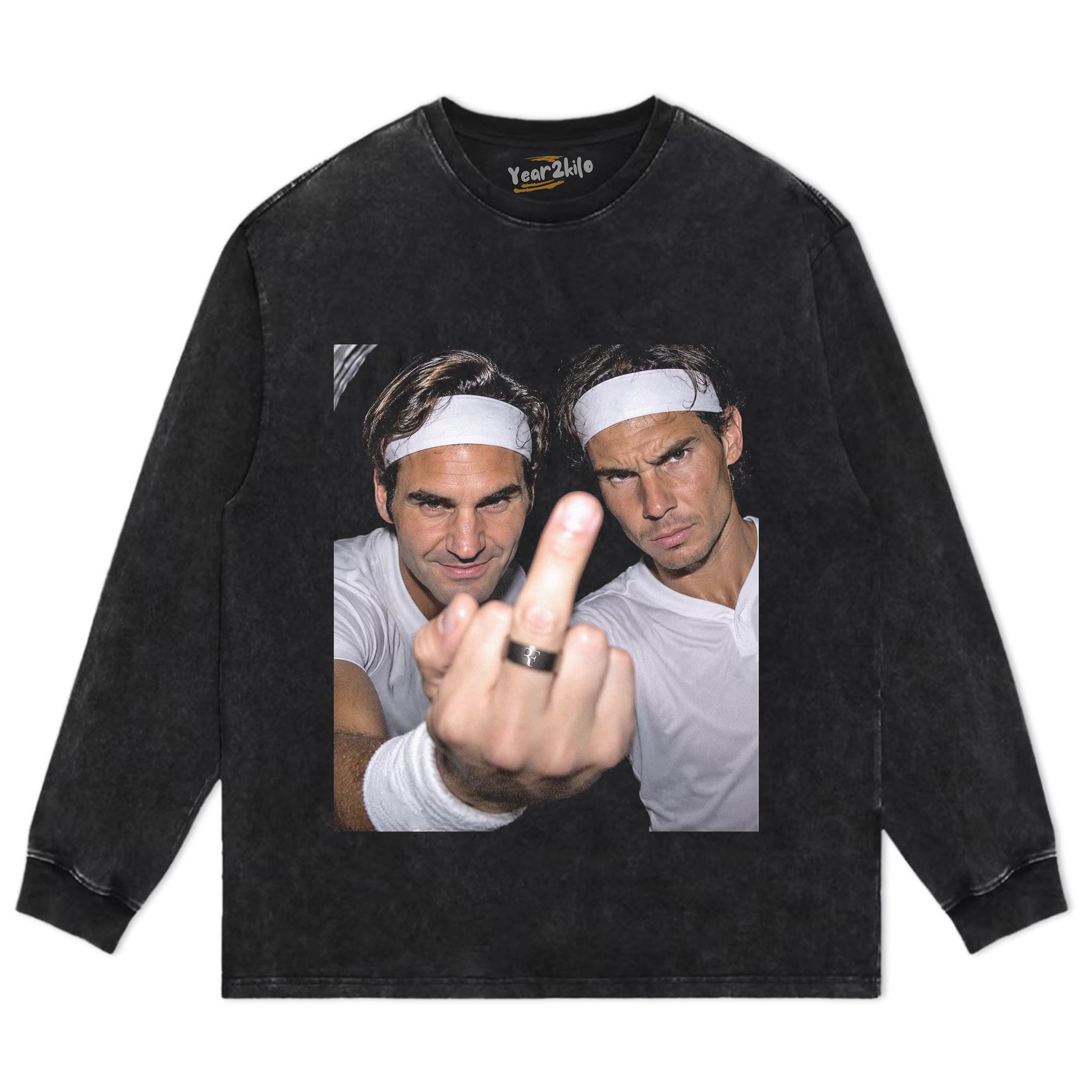 ROGER FEDERER & RAFAEL NADAL TENNIS LEGEND GRAPHIC V2 TANK TOP & TEE & LONG SLEEVE & LAYERED LS & HOODIE