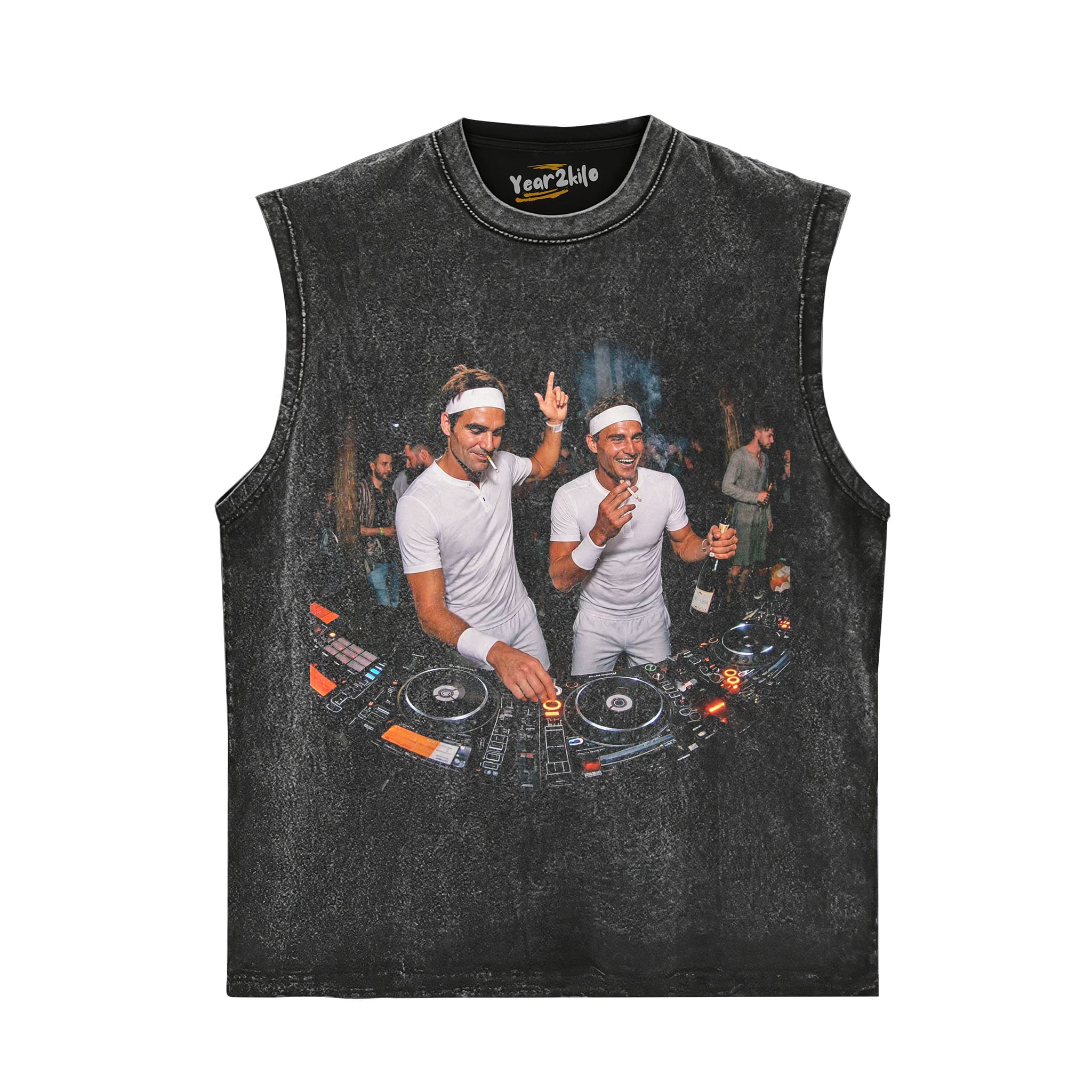 ROGER FEDERER & RAFAEL NADAL TENNIS LEGEND GRAPHIC V3 TANK TOP & TEE & LONG SLEEVE & LAYERED LS & HOODIE
