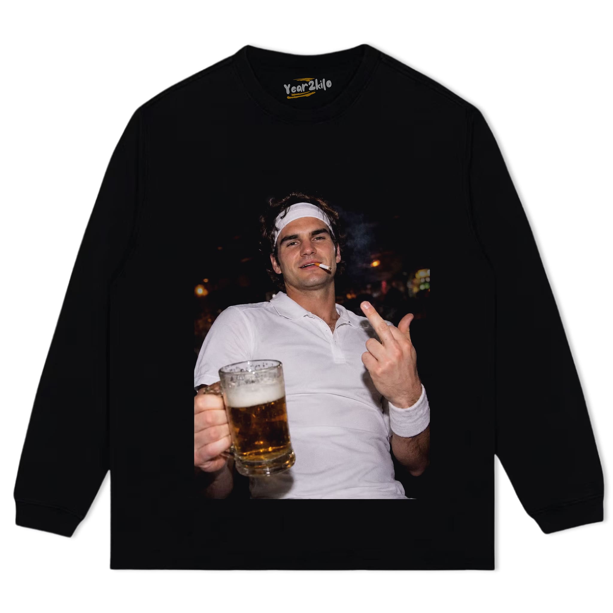 ROGER FEDERER TENNIS LEGEND GRAPHIC TANK TOP & TEE & LONG SLEEVE & LAYERED LS & HOODIE