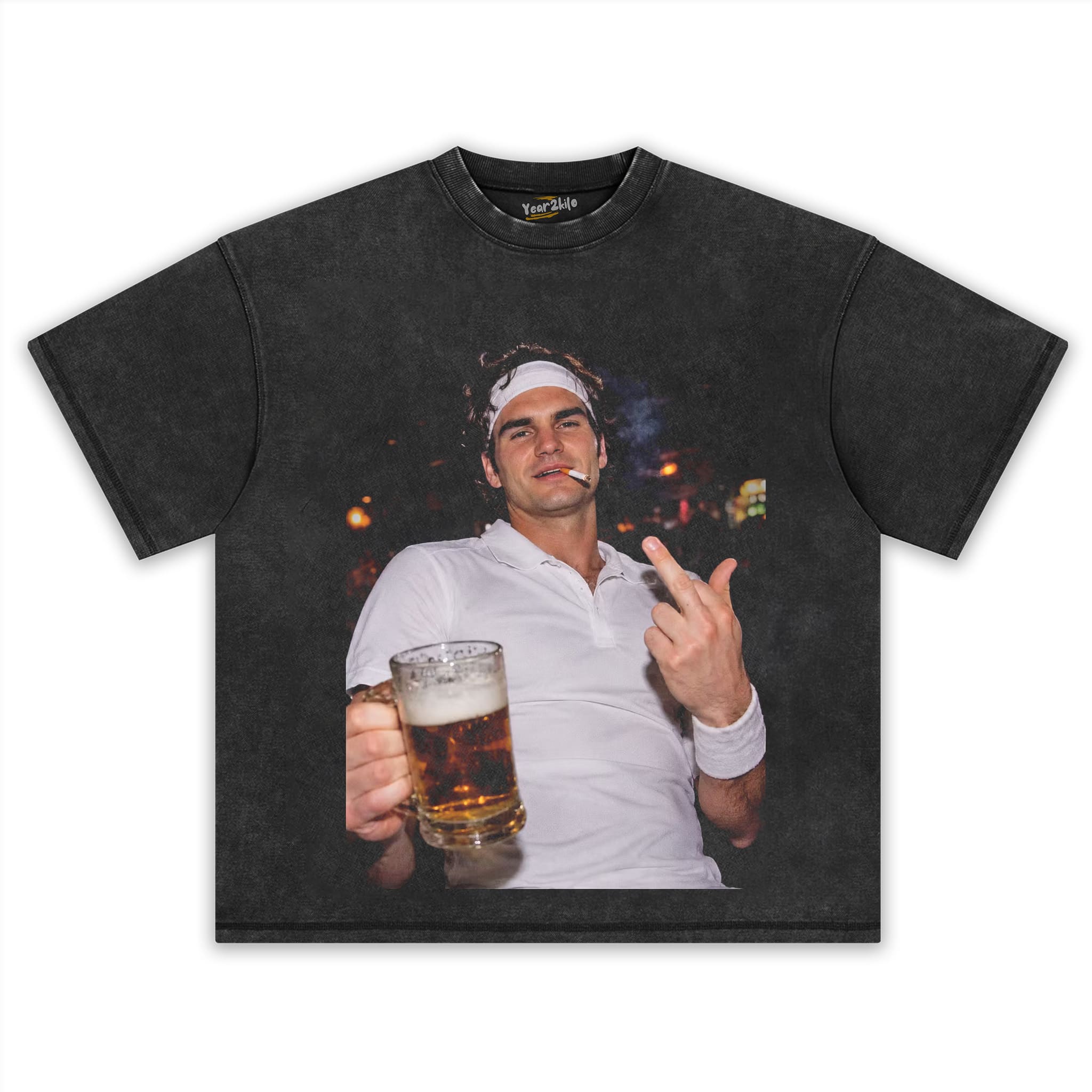 ROGER FEDERER TENNIS LEGEND GRAPHIC TANK TOP & TEE & LONG SLEEVE & LAYERED LS & HOODIE