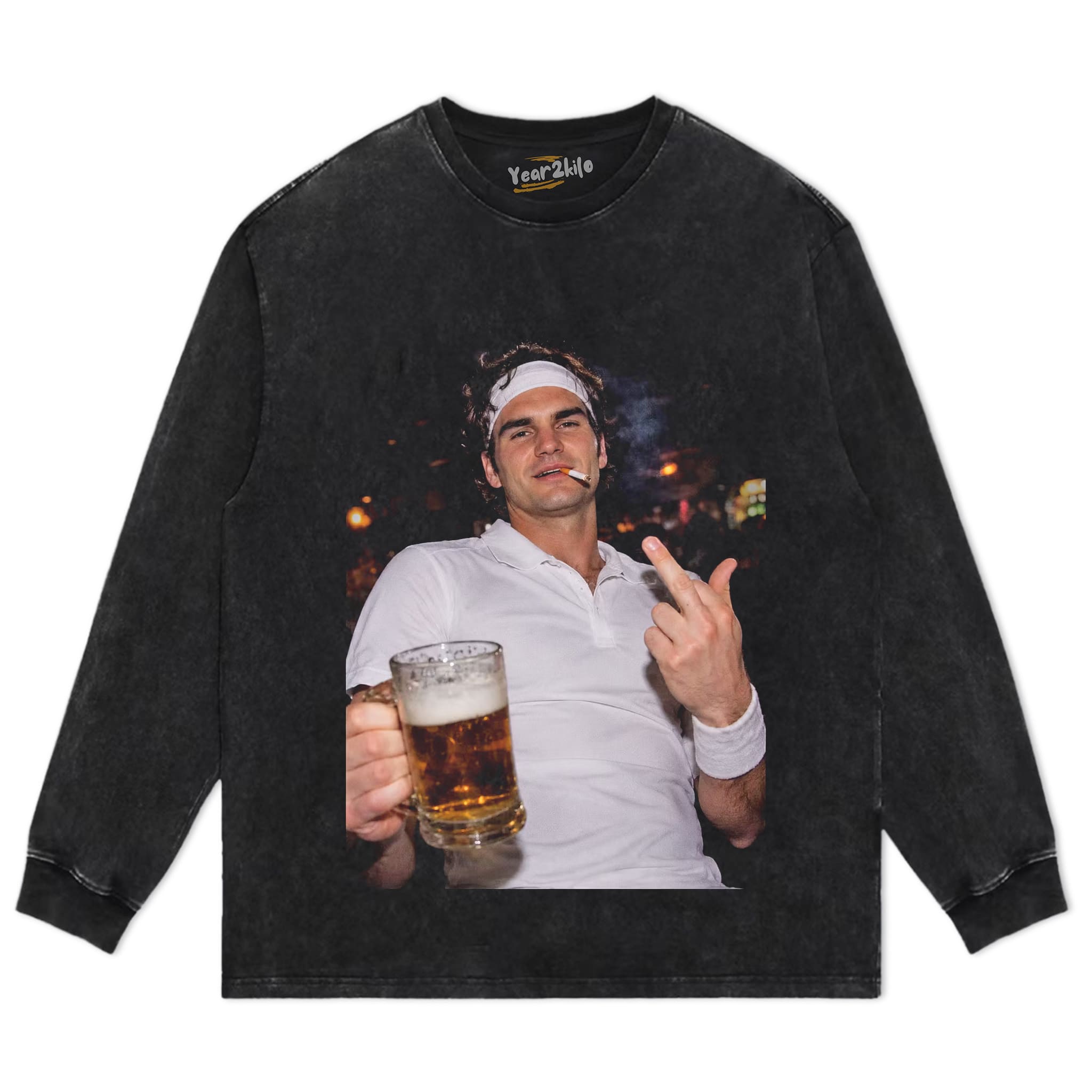 ROGER FEDERER TENNIS LEGEND GRAPHIC TANK TOP & TEE & LONG SLEEVE & LAYERED LS & HOODIE