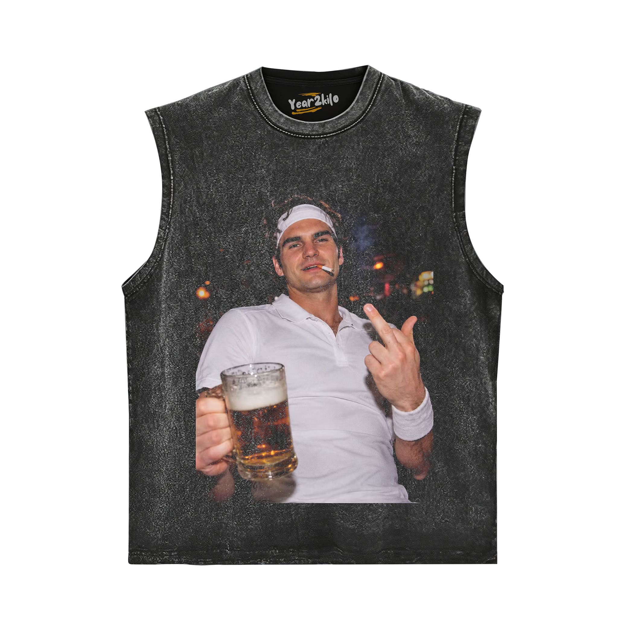 ROGER FEDERER TENNIS LEGEND GRAPHIC TANK TOP & TEE & LONG SLEEVE & LAYERED LS & HOODIE