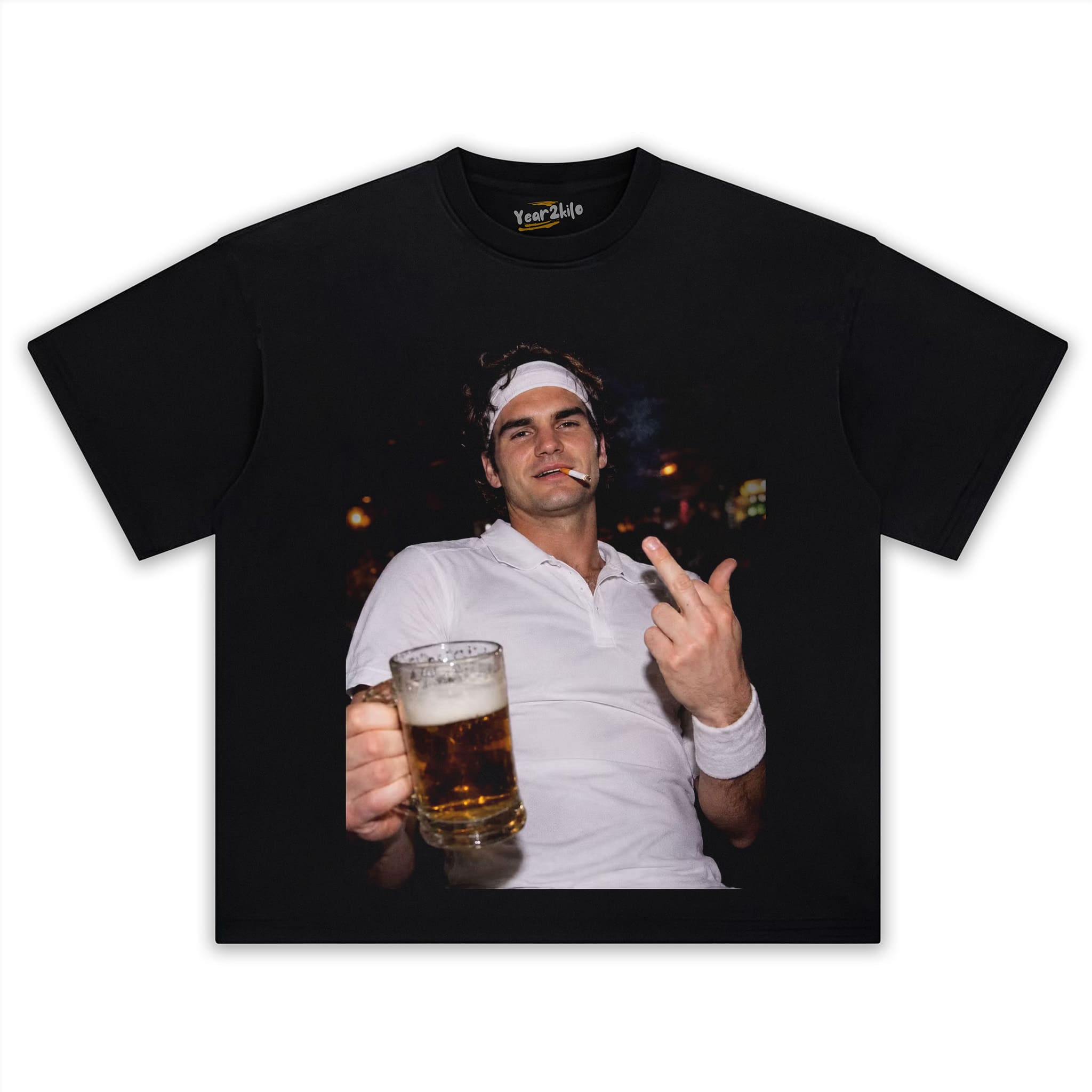 ROGER FEDERER TENNIS LEGEND GRAPHIC TANK TOP & TEE & LONG SLEEVE & LAYERED LS & HOODIE