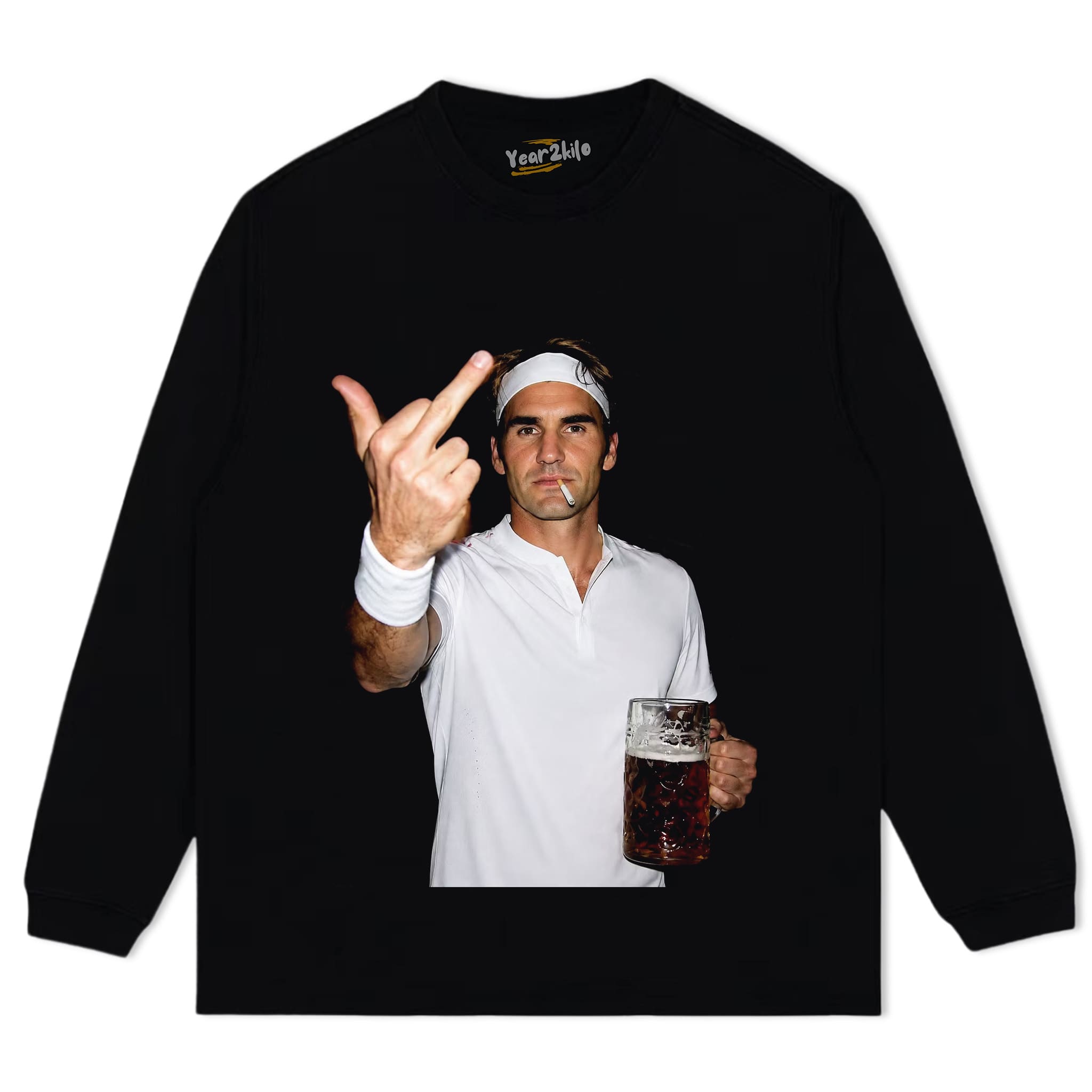 ROGER FEDERER TENNIS LEGEND GRAPHIC V1 TANK TOP & TEE & LONG SLEEVE & LAYERED LS & HOODIE