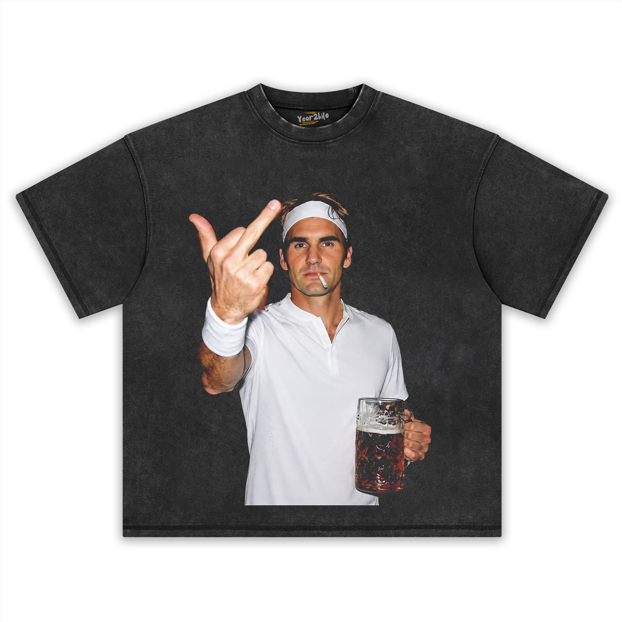 ROGER FEDERER TENNIS LEGEND GRAPHIC V1 TANK TOP & TEE & LONG SLEEVE & LAYERED LS & HOODIE