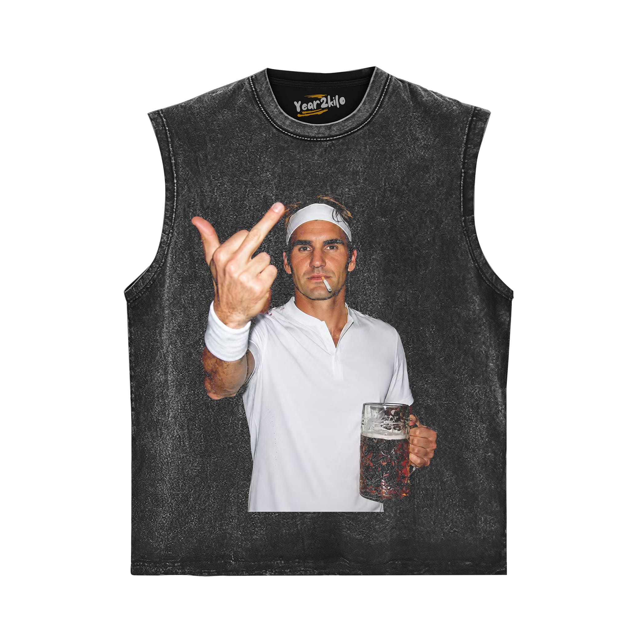 ROGER FEDERER TENNIS LEGEND GRAPHIC V1 TANK TOP & TEE & LONG SLEEVE & LAYERED LS & HOODIE