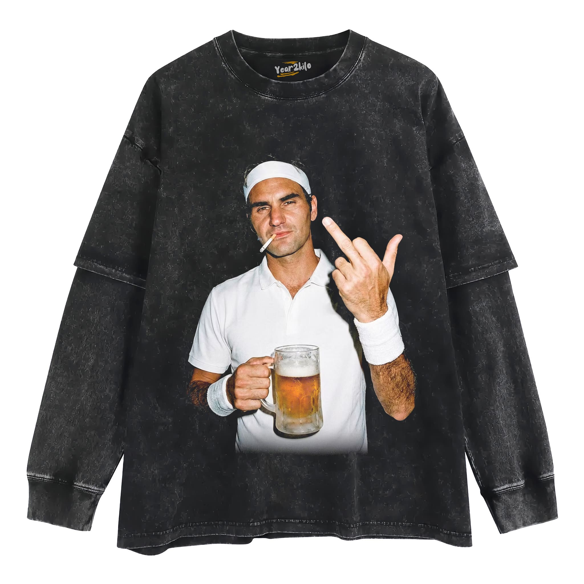 ROGER FEDERER TENNIS LEGEND GRAPHIC V2 TANK TOP & TEE & LONG SLEEVE & LAYERED LS & HOODIE