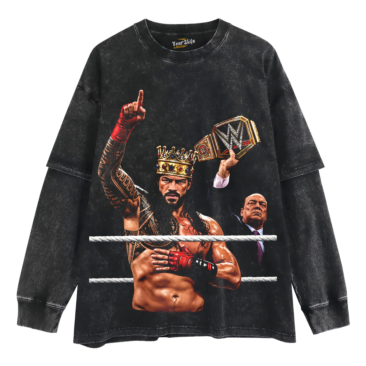 ROMAN REIGNS CHIEF VINTAGEE TANK TOP & TEE & LONG SLEEVE & LAYERED LS & HOODIE
