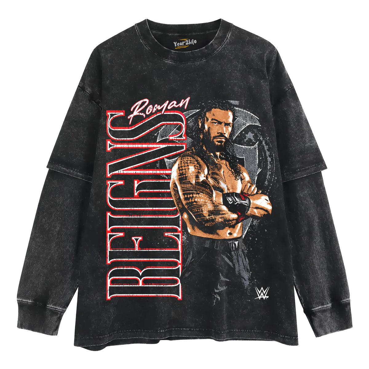 ROMAN REIGNS VINTAGE E TANK TOP & TEE & LONG SLEEVE & LAYERED LS & HOODIE