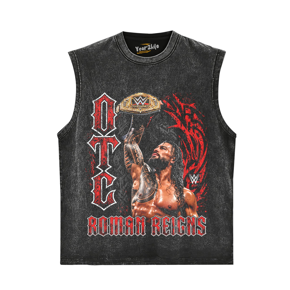 ROMAN REIGNS WWE OTC CHAMPIONSHIP TANK TOP & TEE & LONG SLEEVE & LAYERED LS & HOODIE
