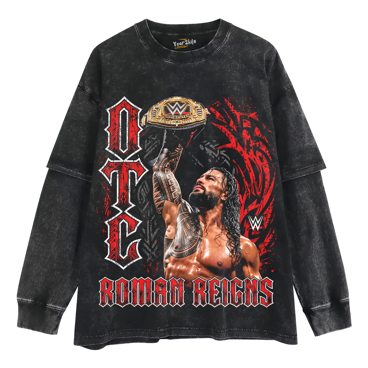 ROMAN REIGNS WWE OTC CHAMPIONSHIP TANK TOP & TEE & LONG SLEEVE & LAYERED LS & HOODIE