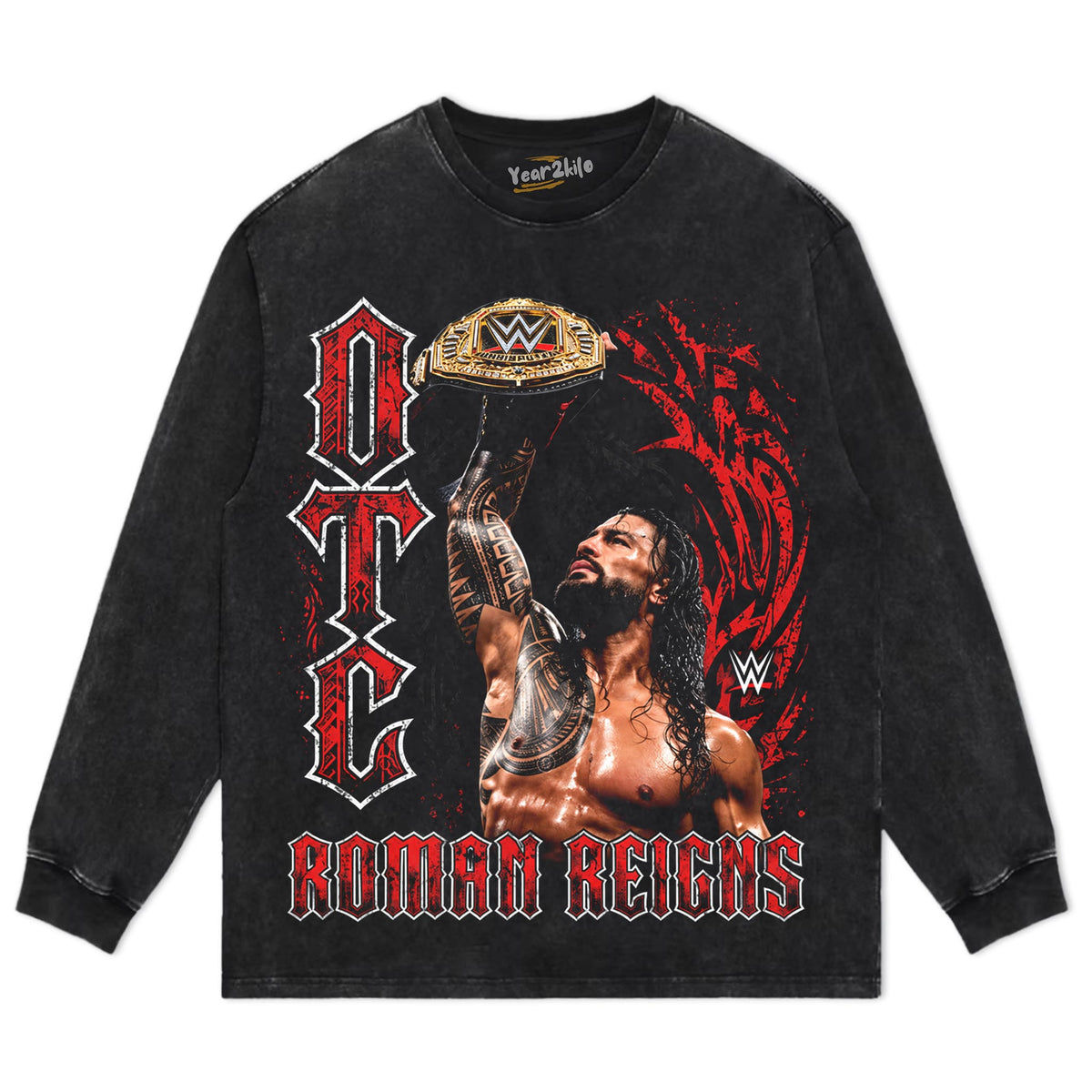 ROMAN REIGNS WWE OTC CHAMPIONSHIP TANK TOP & TEE & LONG SLEEVE & LAYERED LS & HOODIE