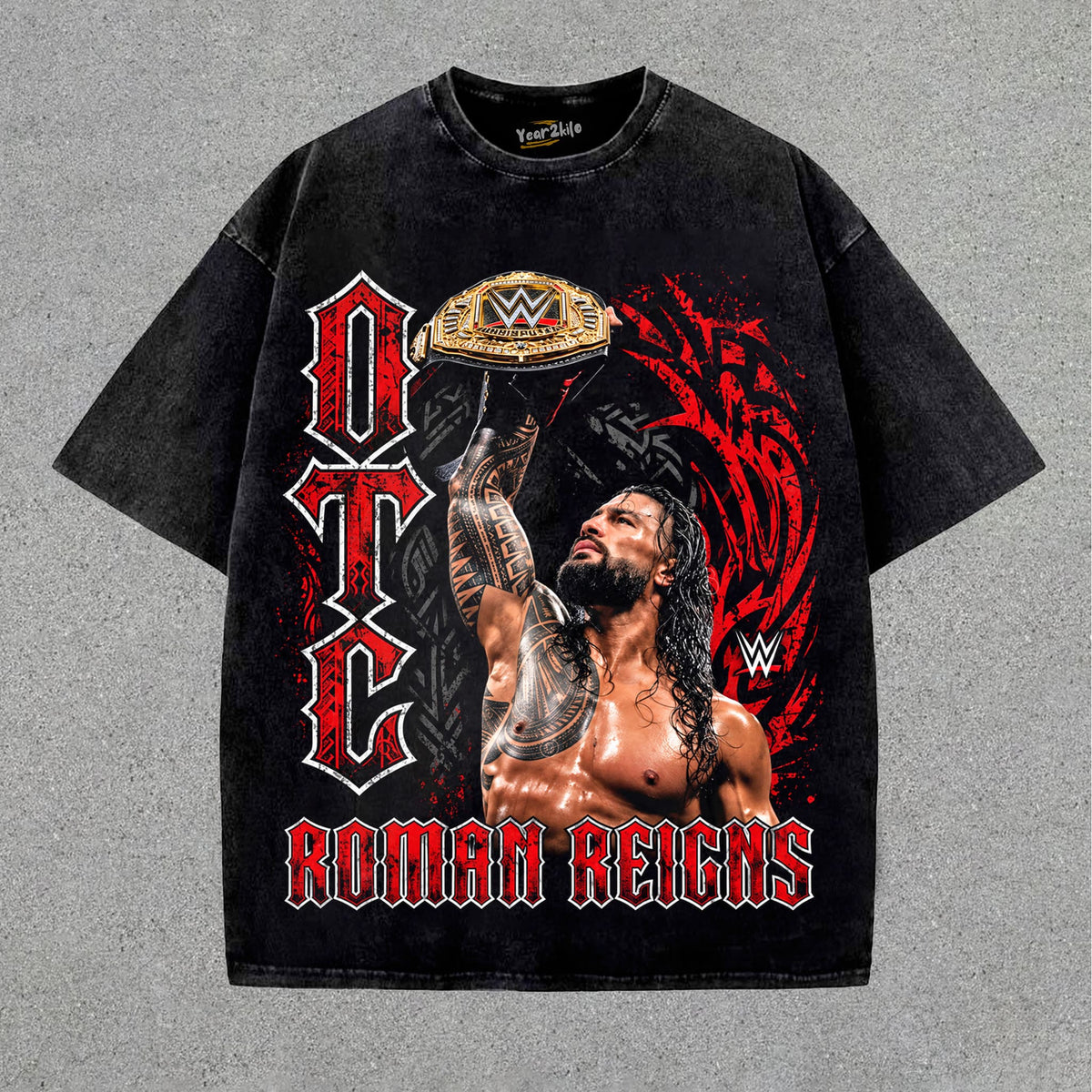 ROMAN REIGNS WWE OTC CHAMPIONSHIP TANK TOP & TEE & LONG SLEEVE & LAYERED LS & HOODIE