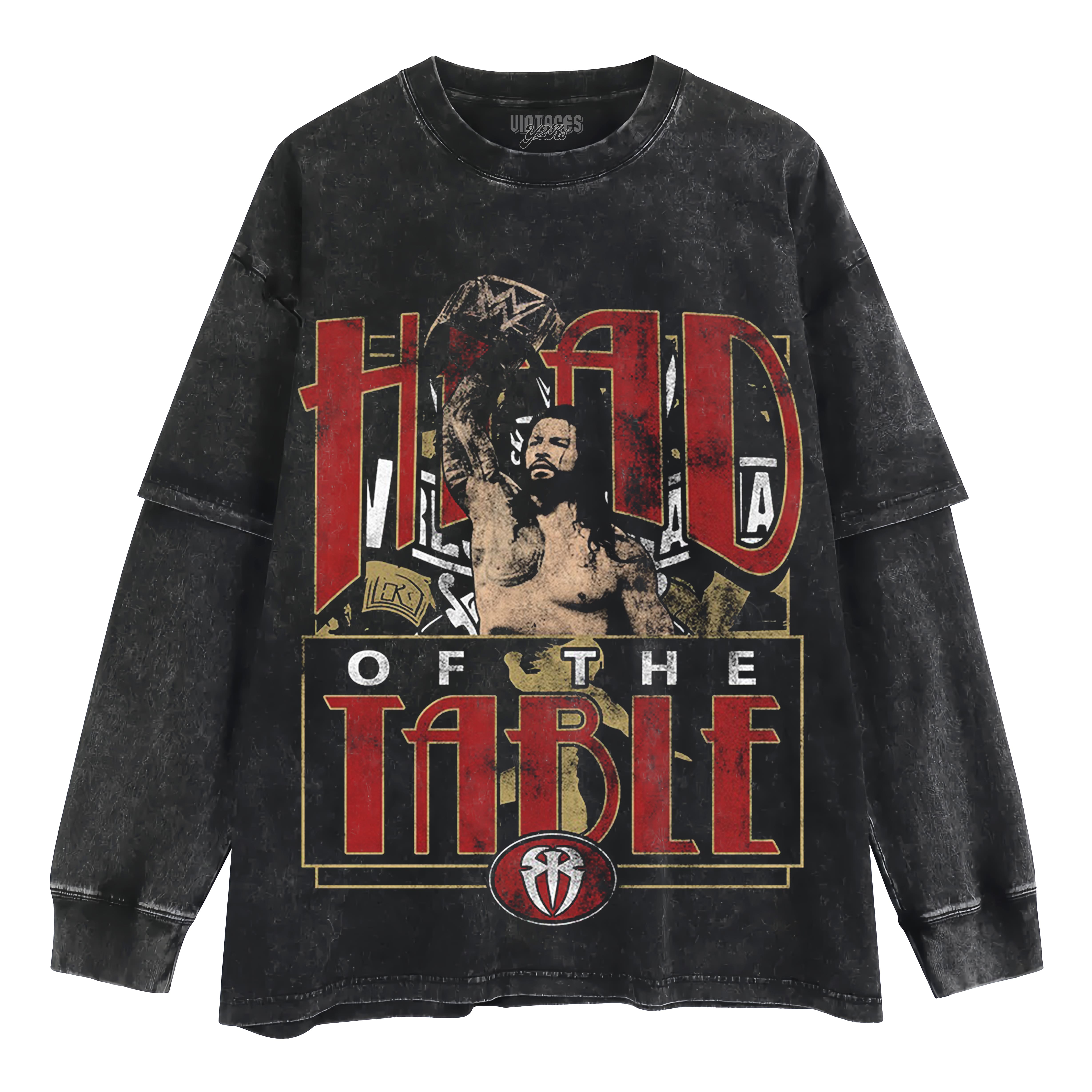 ROMAN REIGNS - HEAD OF THE TABLE V2 LAYERED LONG SLEEVE