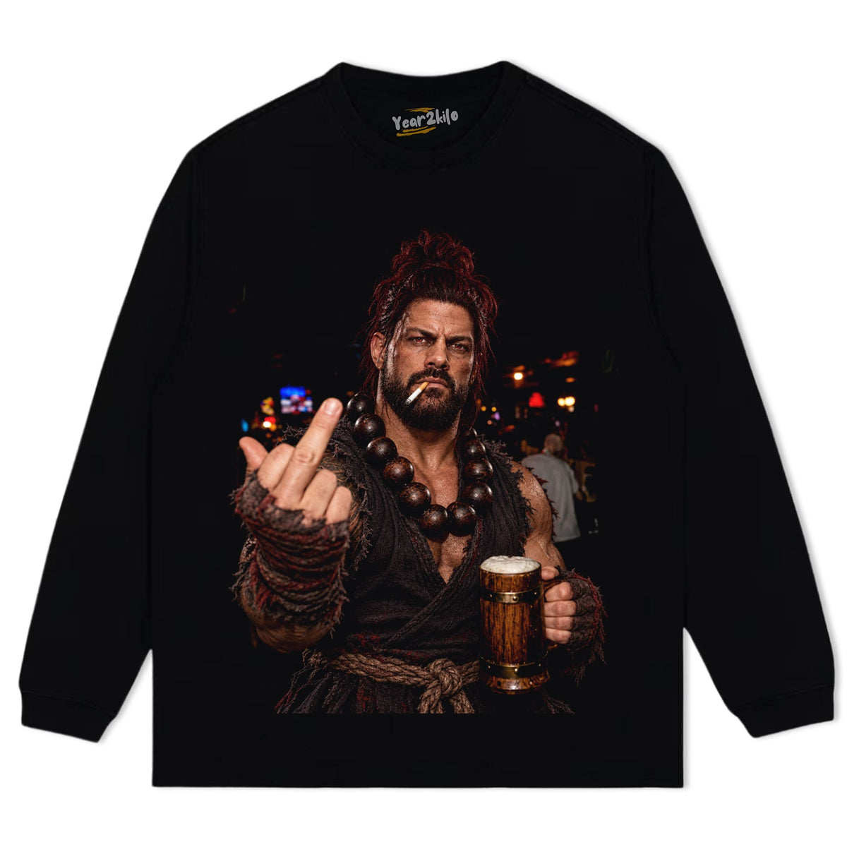 ROMAN REIGNS - STREET FIGHTER TANK TOP & TEE & LONG SLEEVE & LAYERED LS & HOODIE
